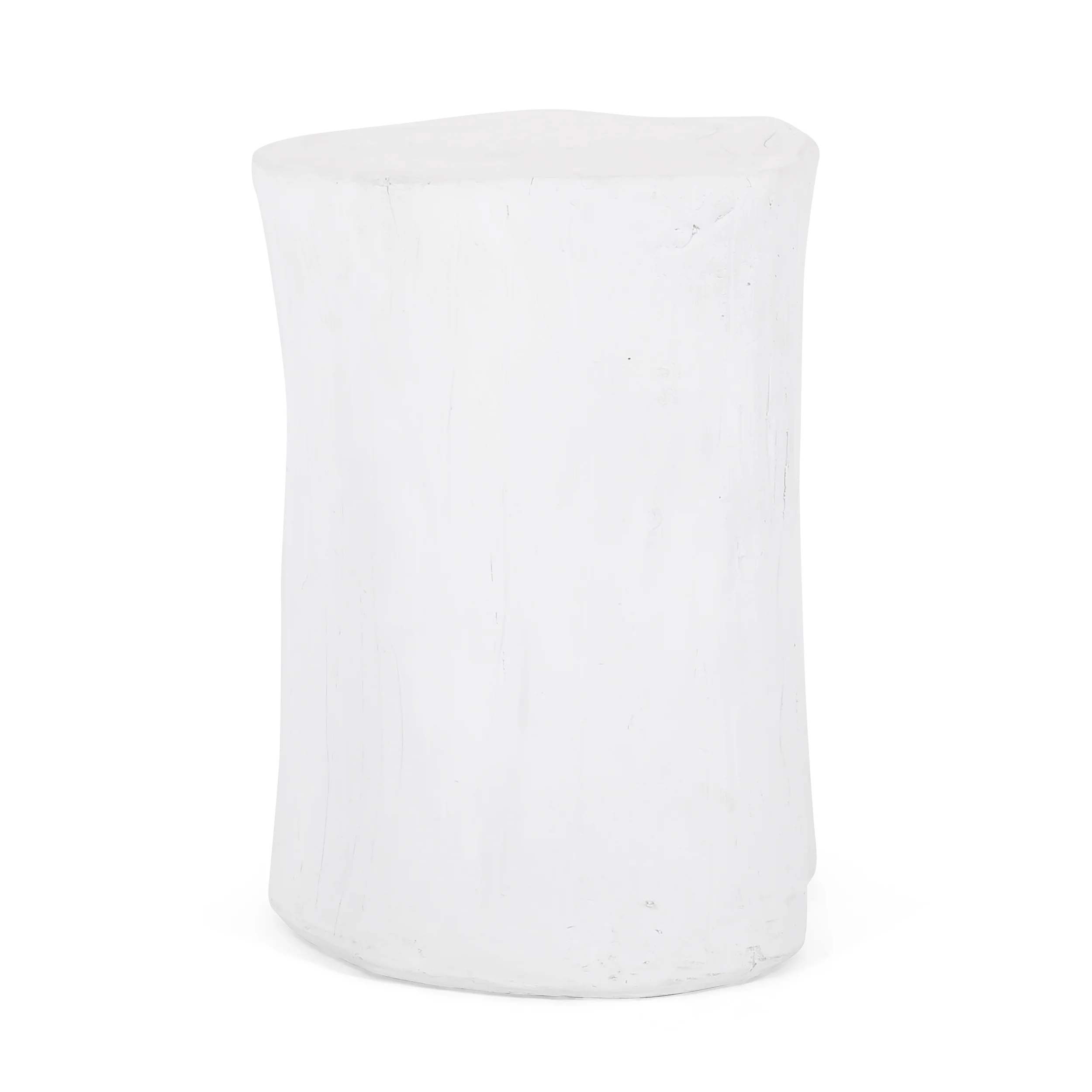 Boniare Outdoor Lightweight Concrete Side Table, Antique White - furnishings