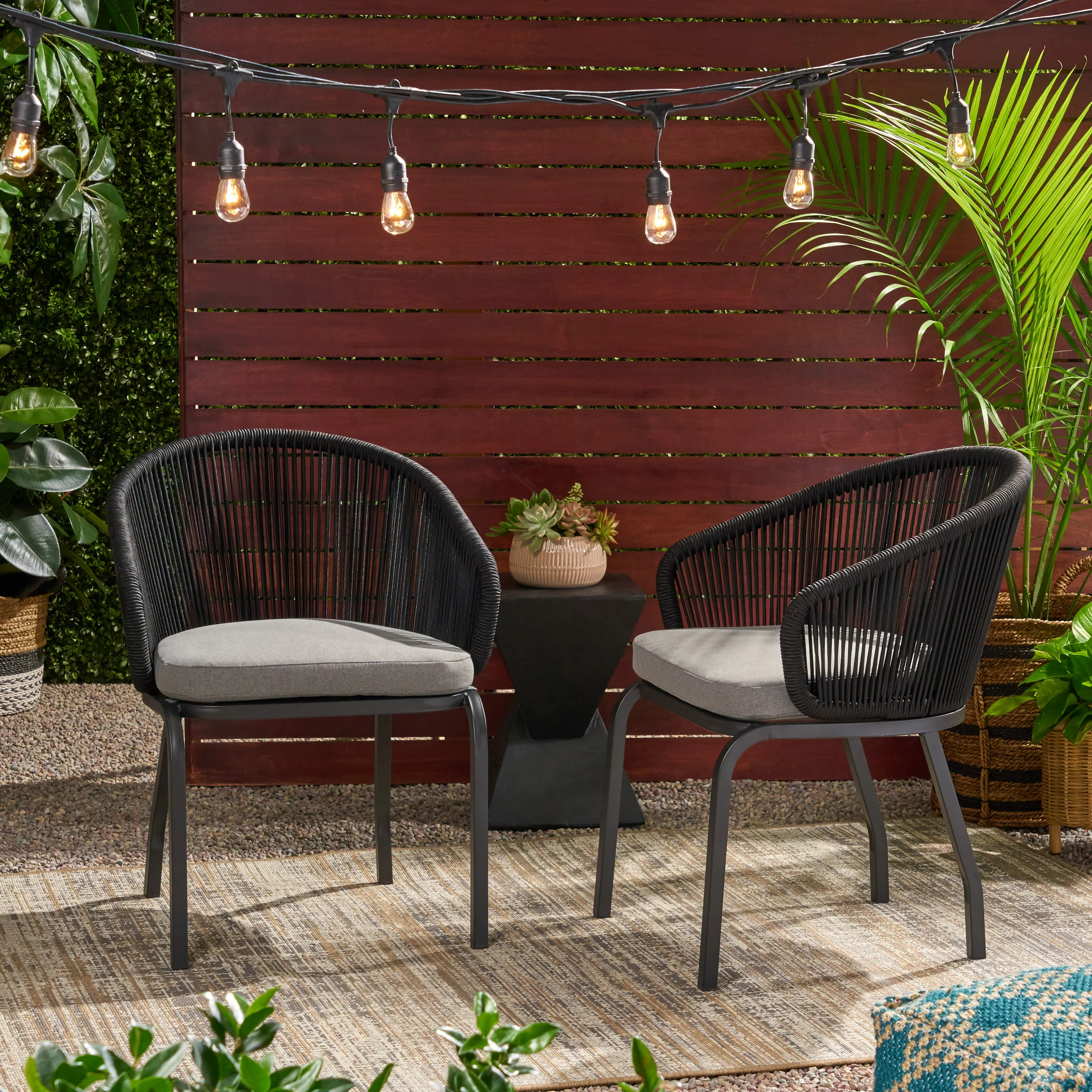 Ola Outdoor Modern Club Chair (Set of 2) - furnishings