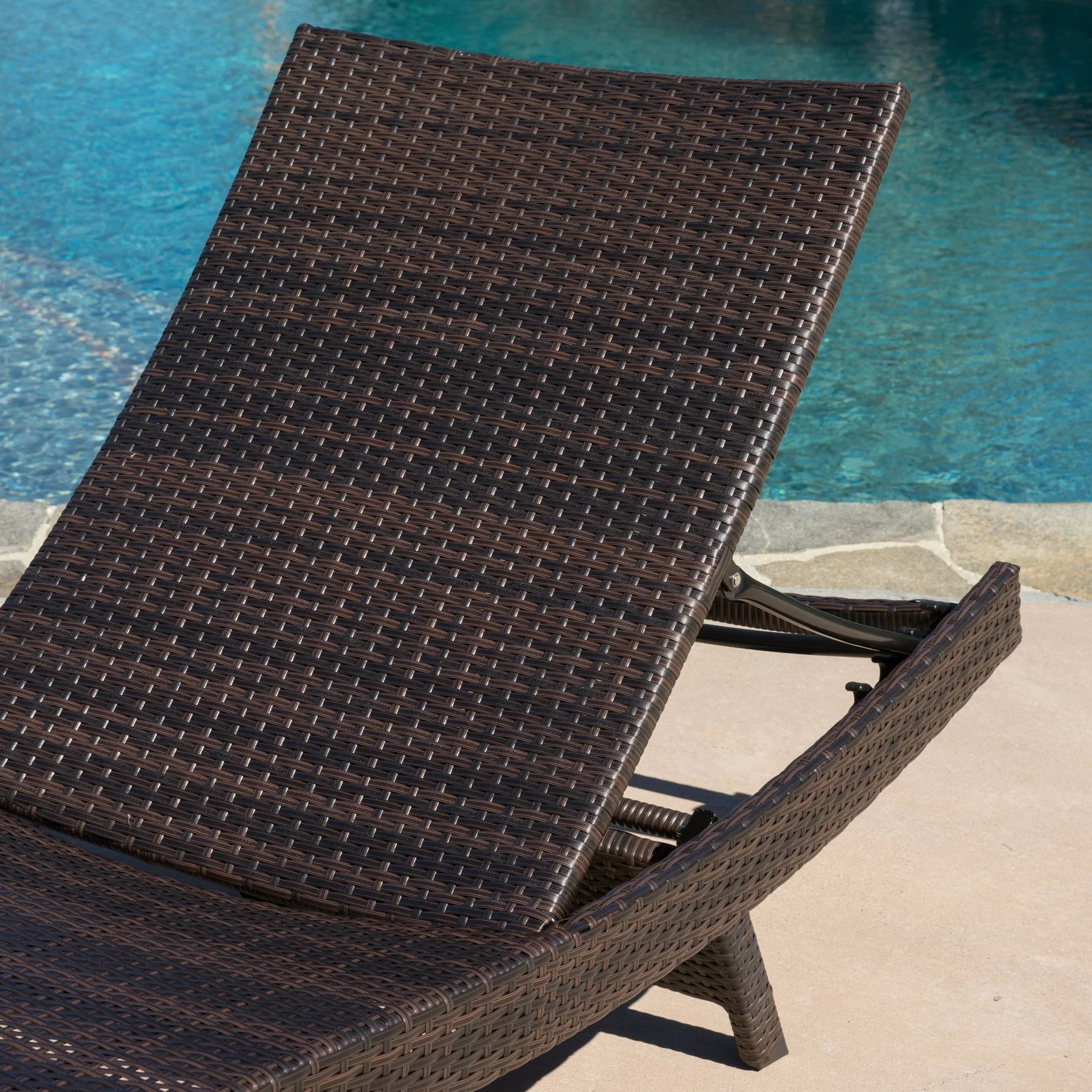Eliana 3pc Wicker Chaise Lounge Set - furnishings