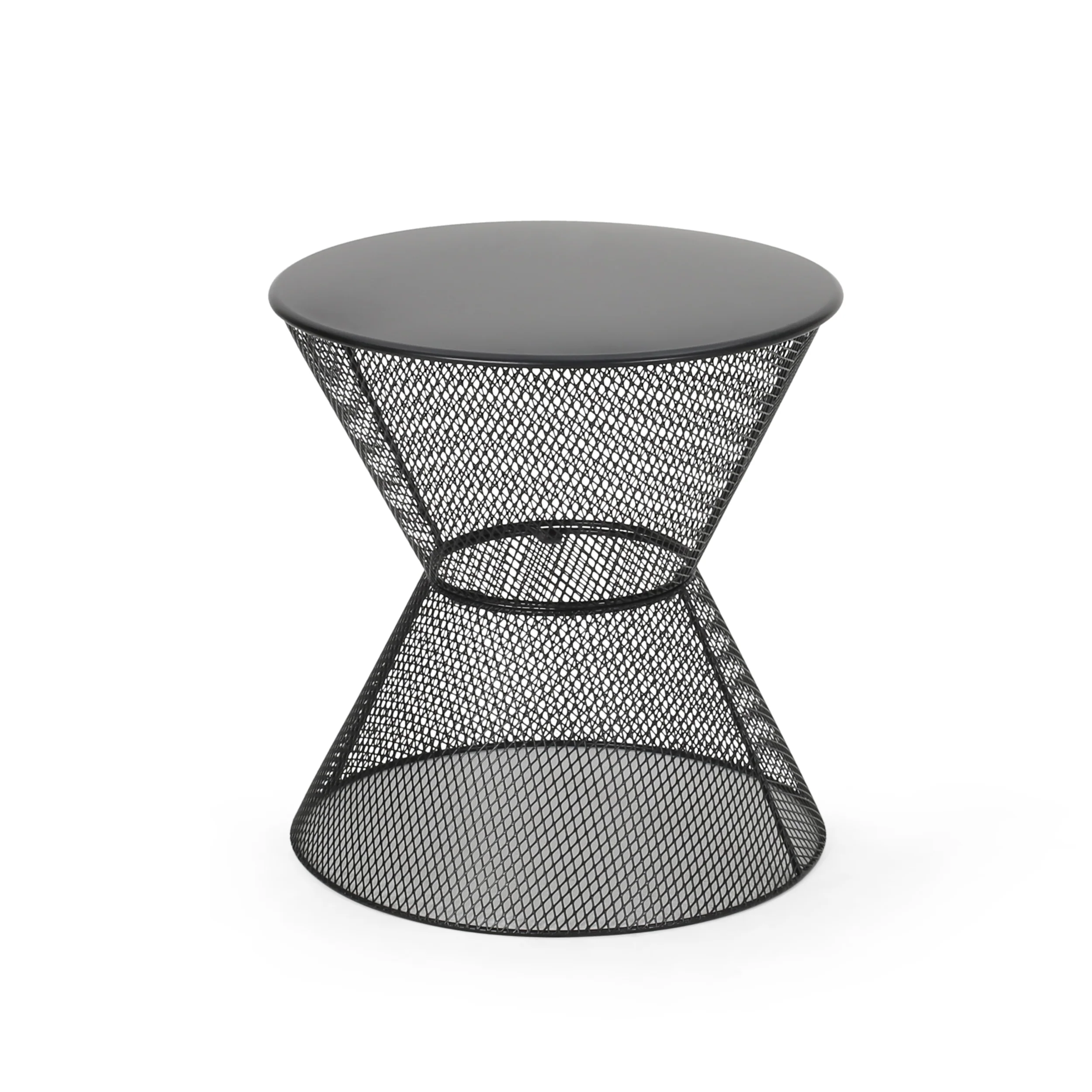 Tristian Modern Outdoor Iron Side Table - furnishings