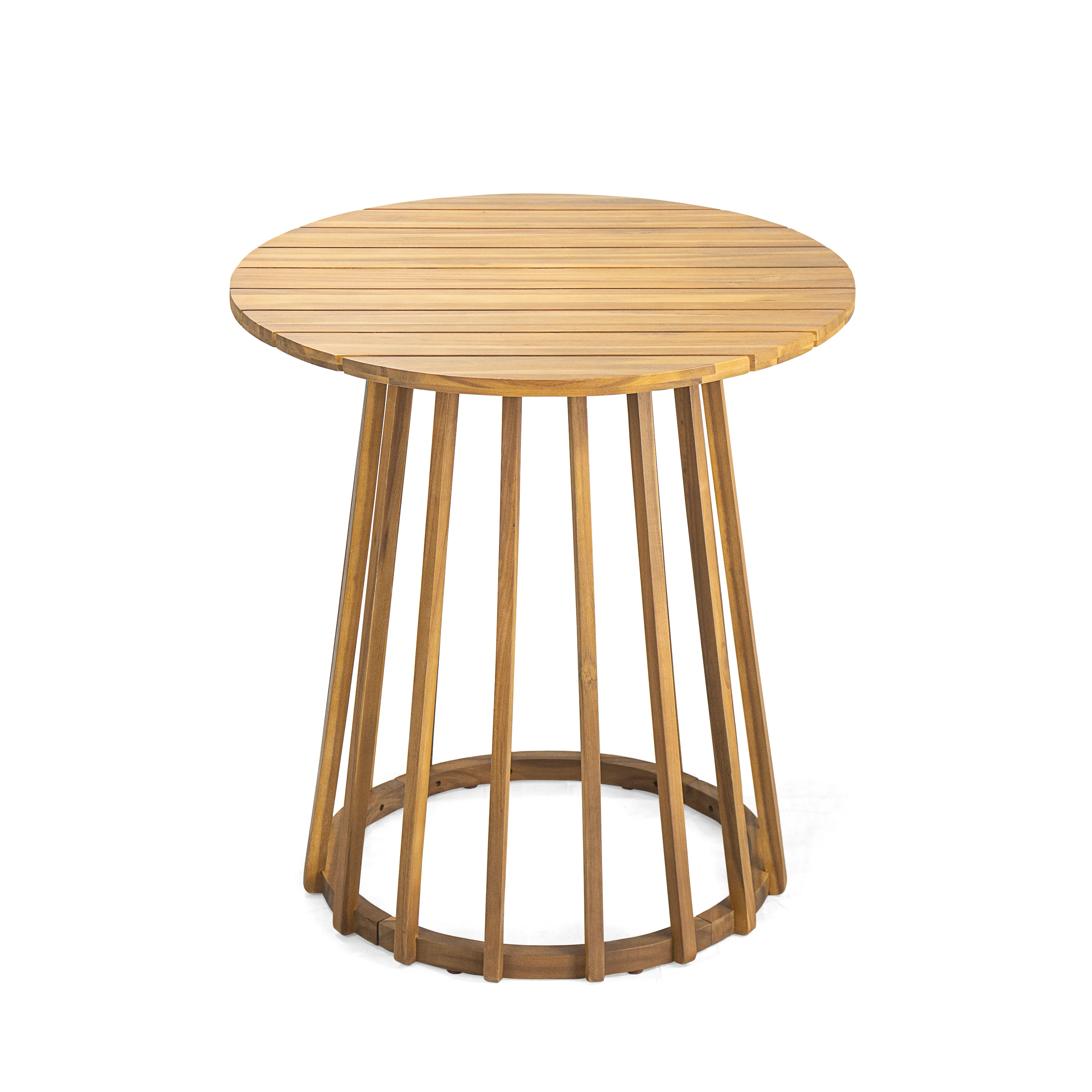 Orione Teak Acacia Wood Outdoor Patio Bistro Table - furnishings