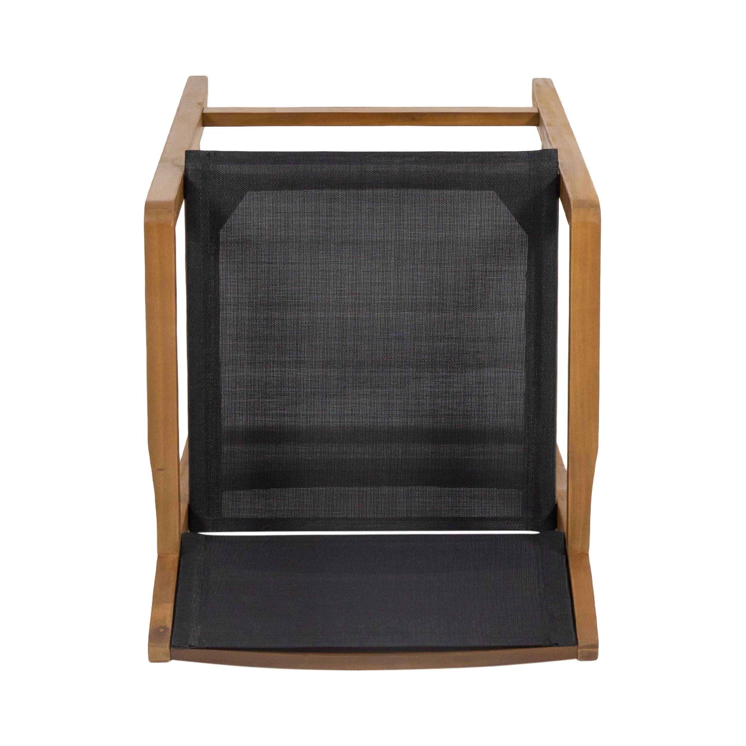 Daiquan Outdoor Acacia Wood Barstools with Outdoor Mesh (Set of 4) - furnishings