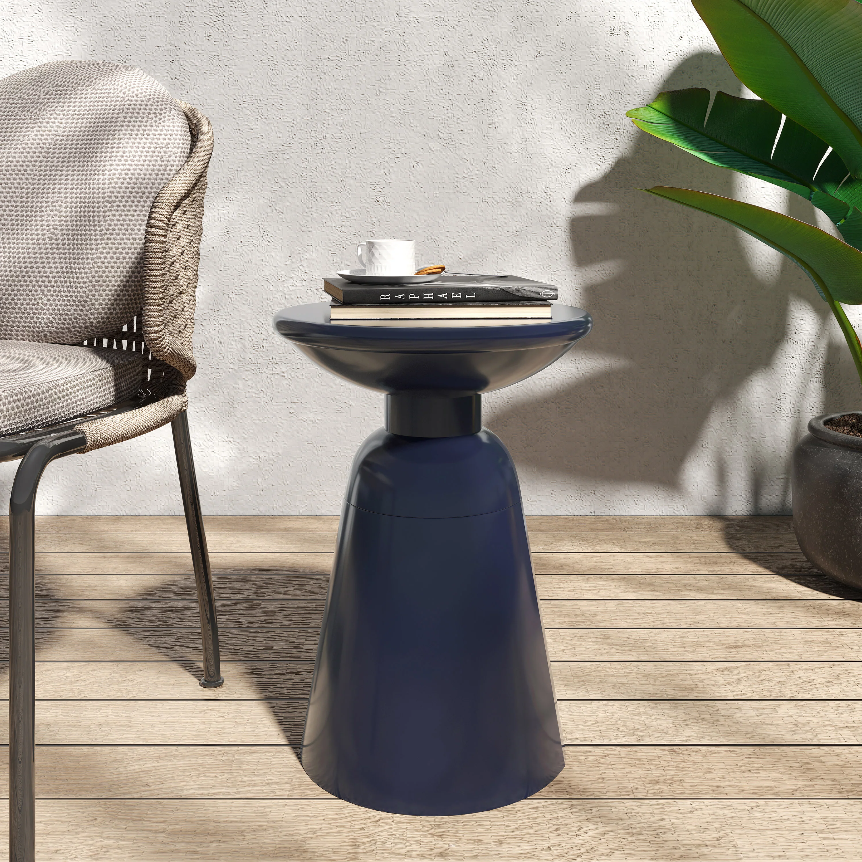 Soto Outdoor Metal Side Table - furnishings