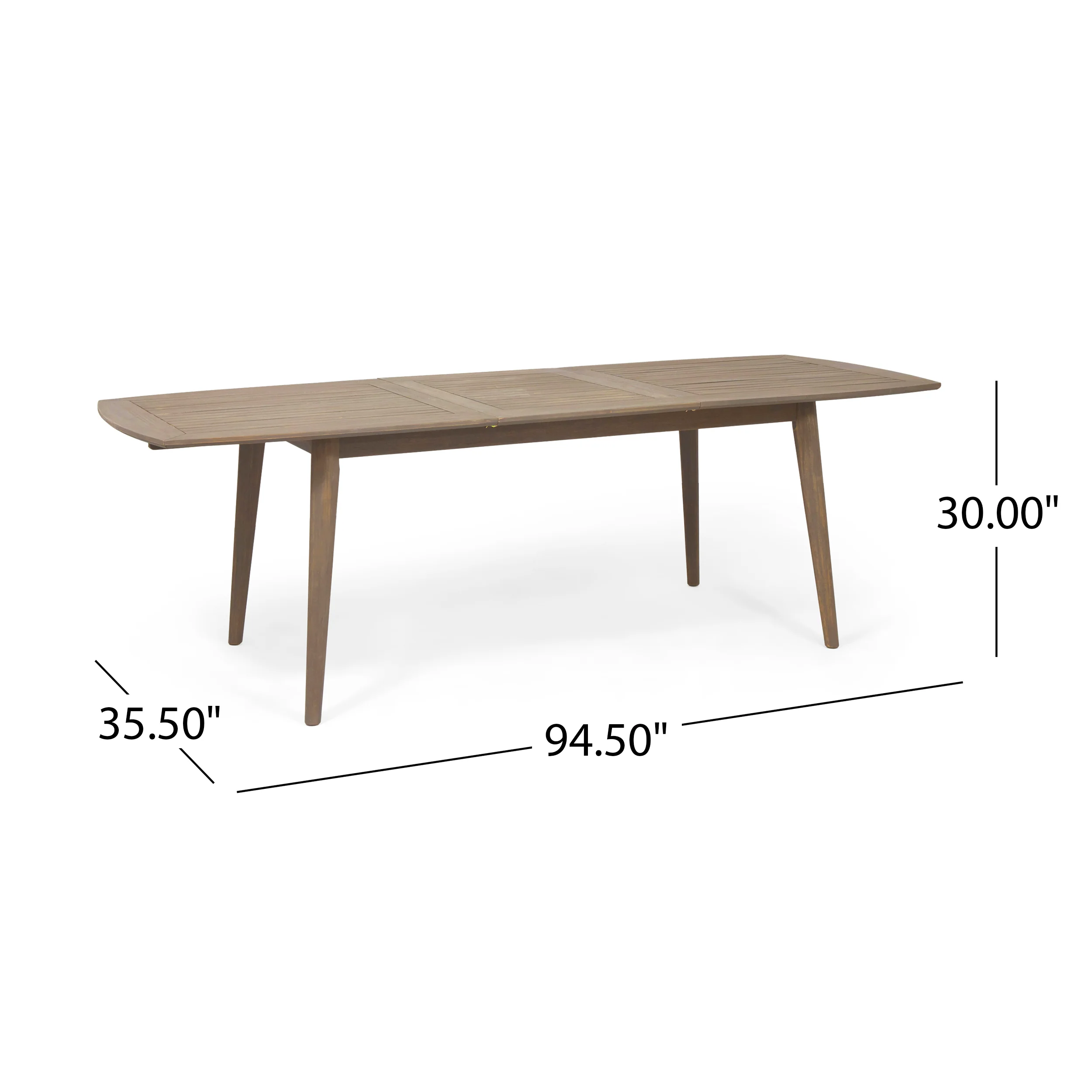 Stanford Outdoor Acacia Wood Expandable Dining Table - furnishings