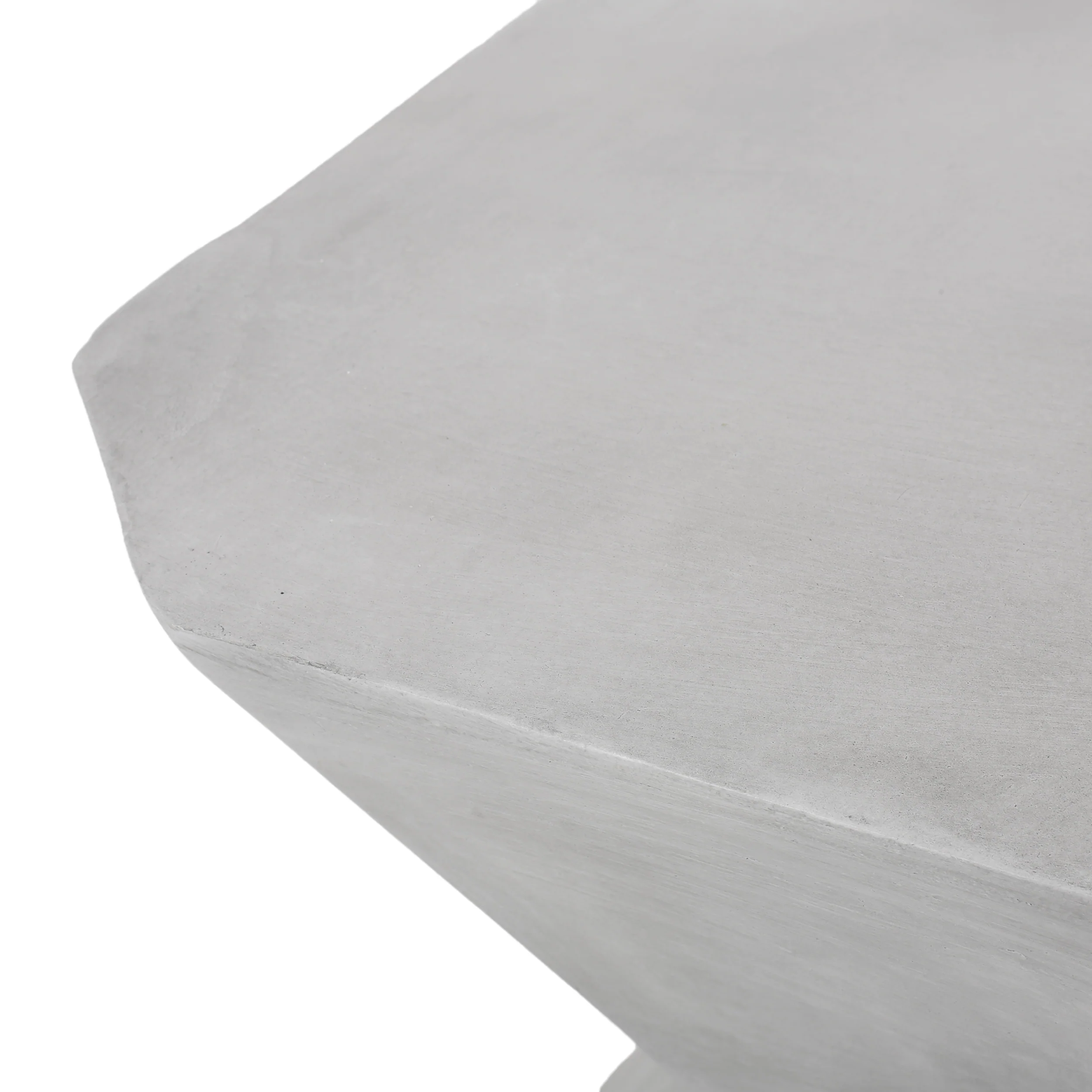Noyes Outdoor Lightweight Concrete Side Table, Concrete Finish - furnishings