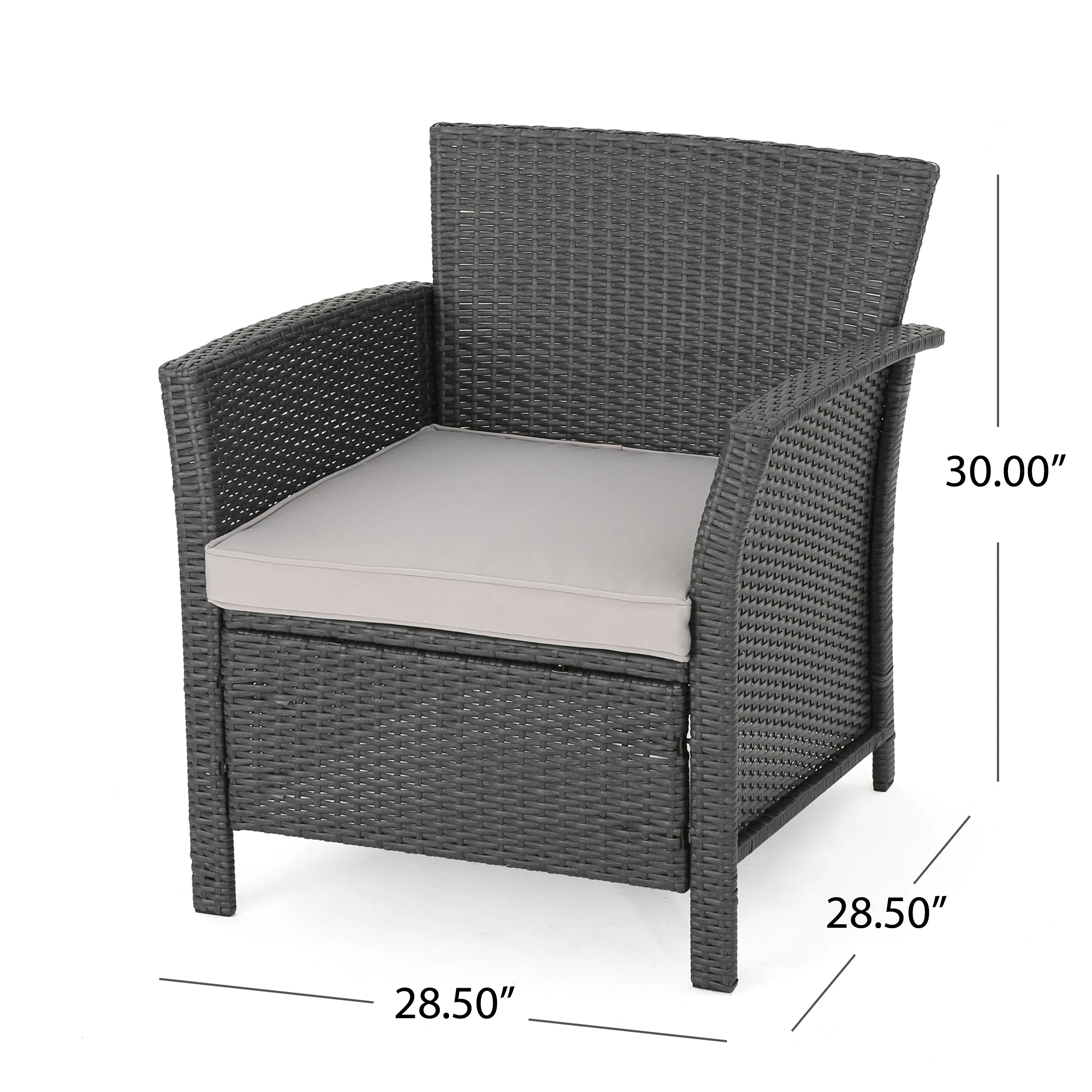 Laiah Outdoor 7 Seater Wicker Chat Set with Fire Pit - furnishings