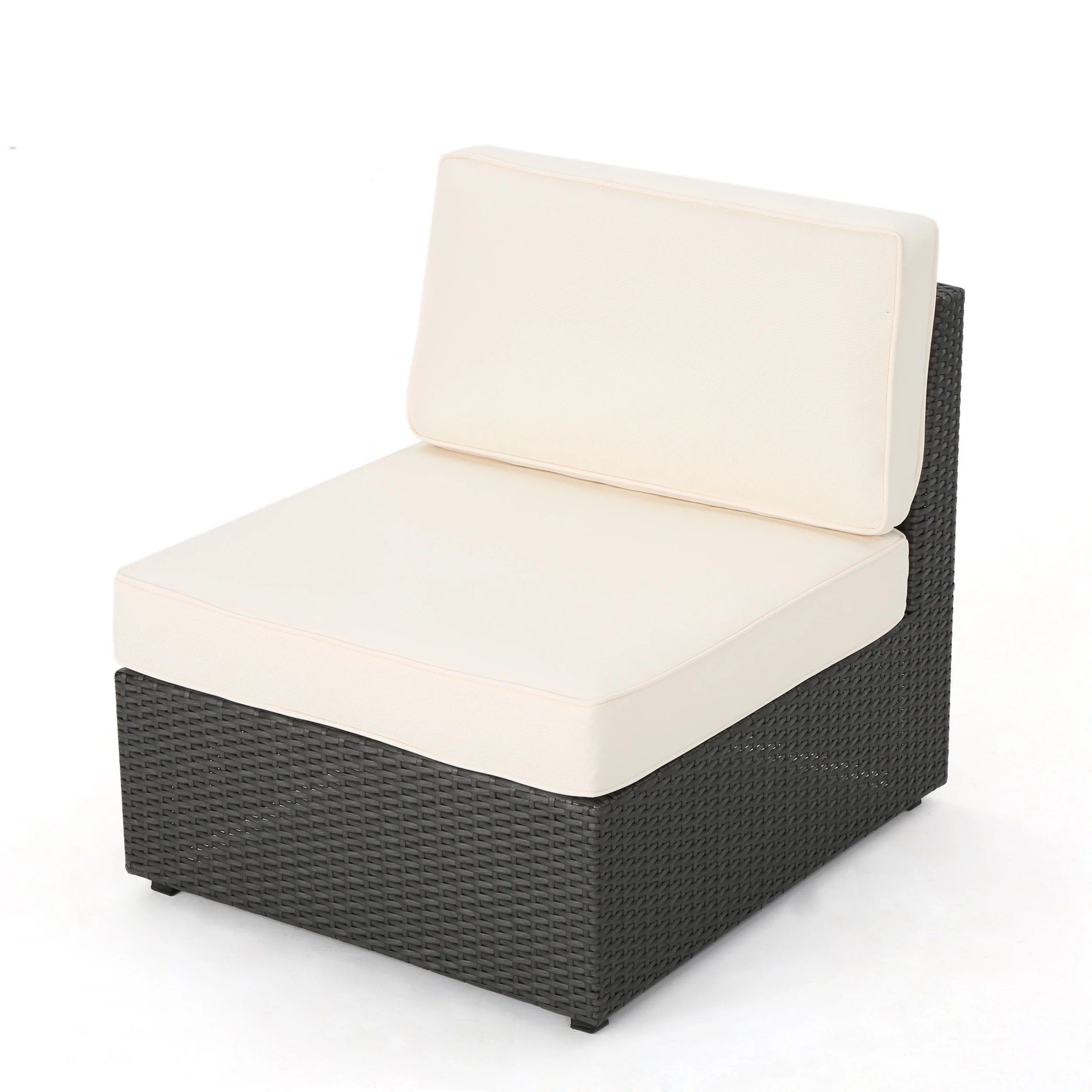 Reddington 7pc Outdoor Grey Wicker Sofa Set w/ Cushions - furnishings