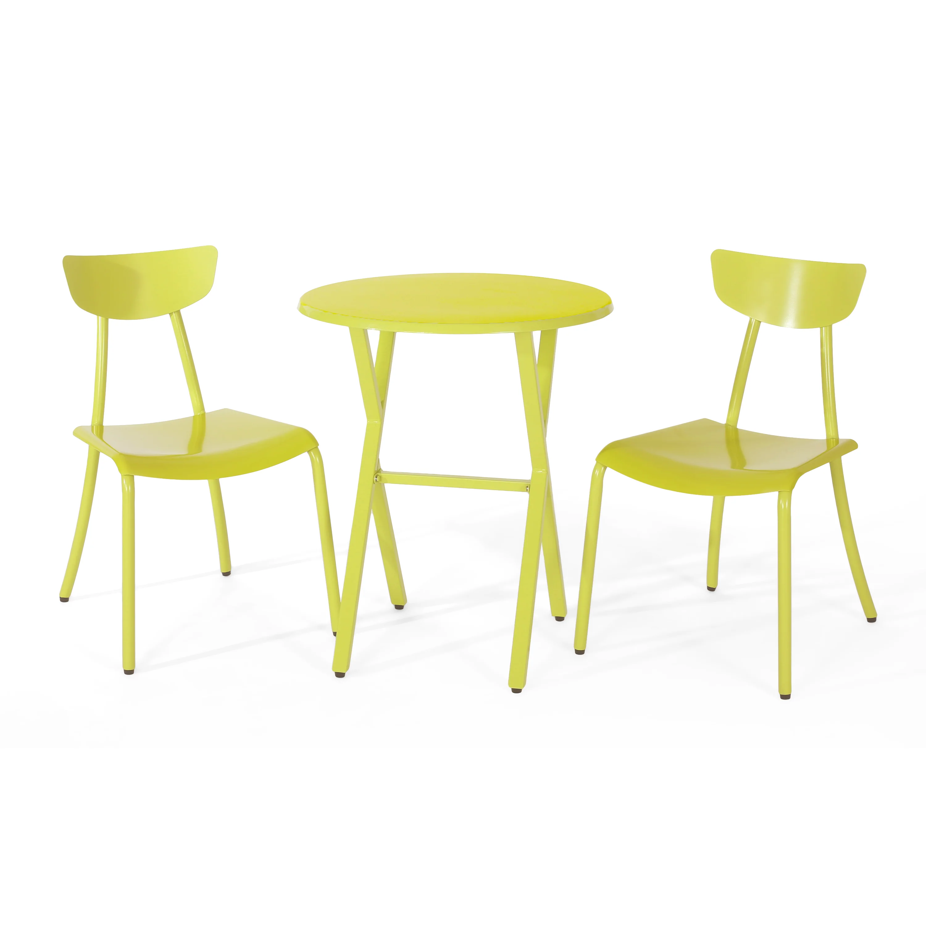 Lucy Outdoor Iron Bistro Set - furnishings