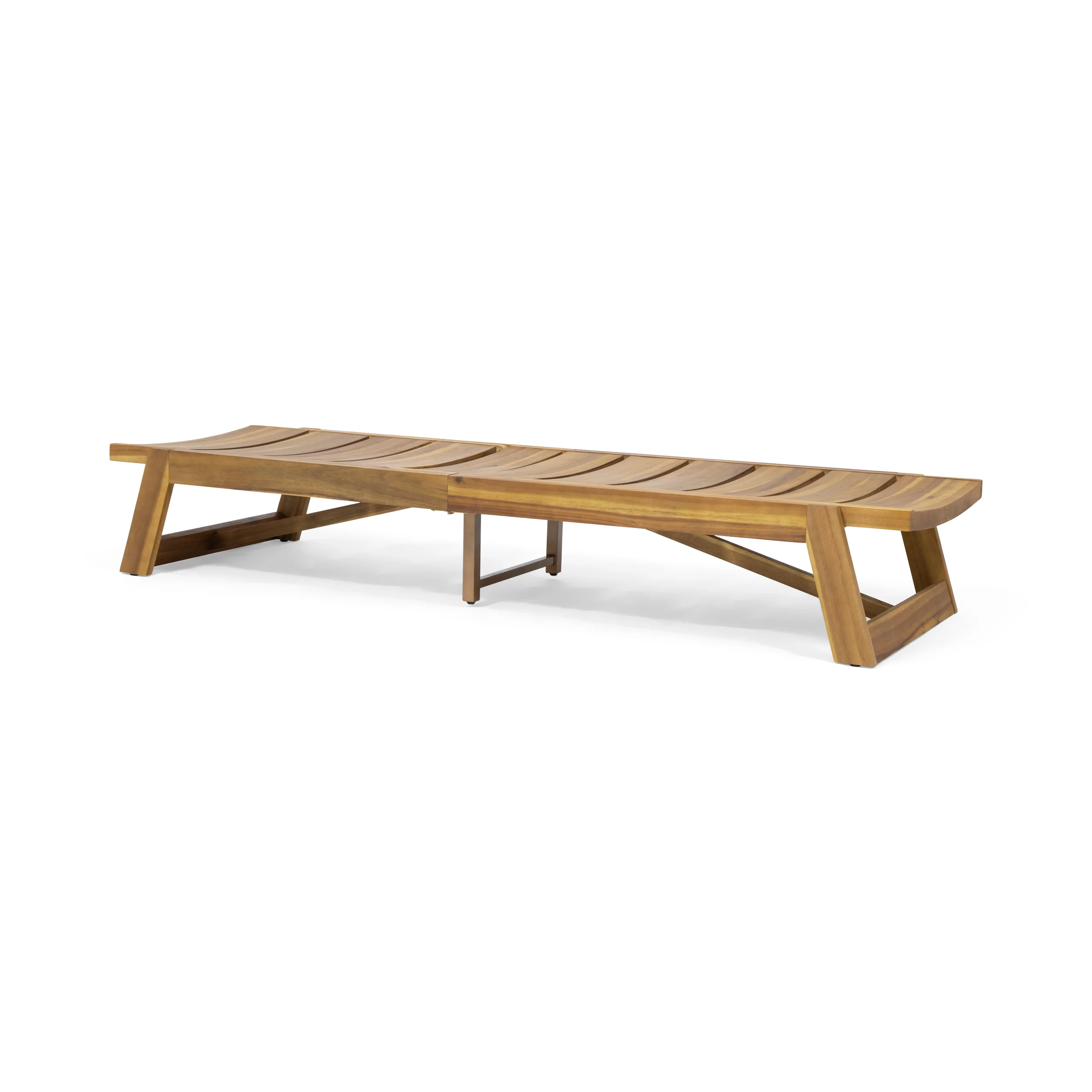 Melissa Outdoor Acacia Wood Chaise Lounge (Set of 4) - furnishings