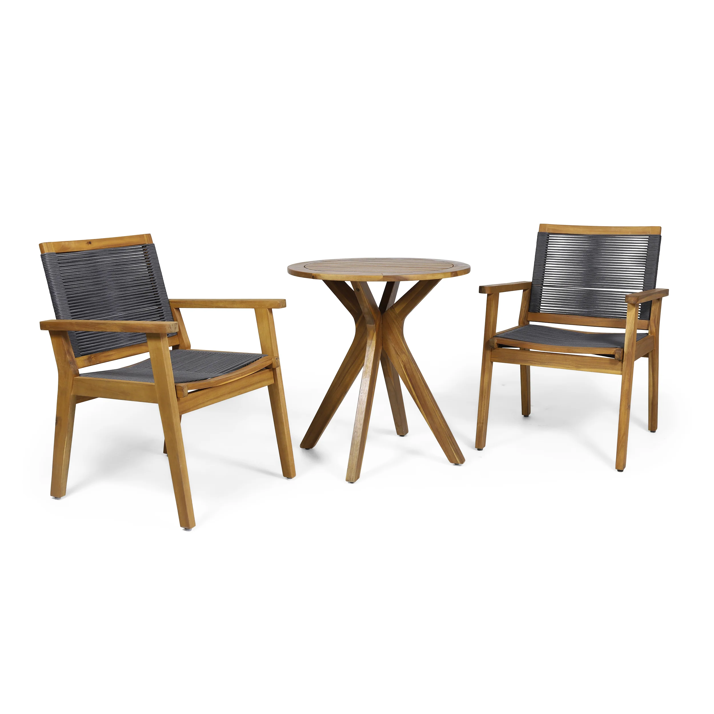 Specter Outdoor Acacia Wood Bistro Set - furnishings