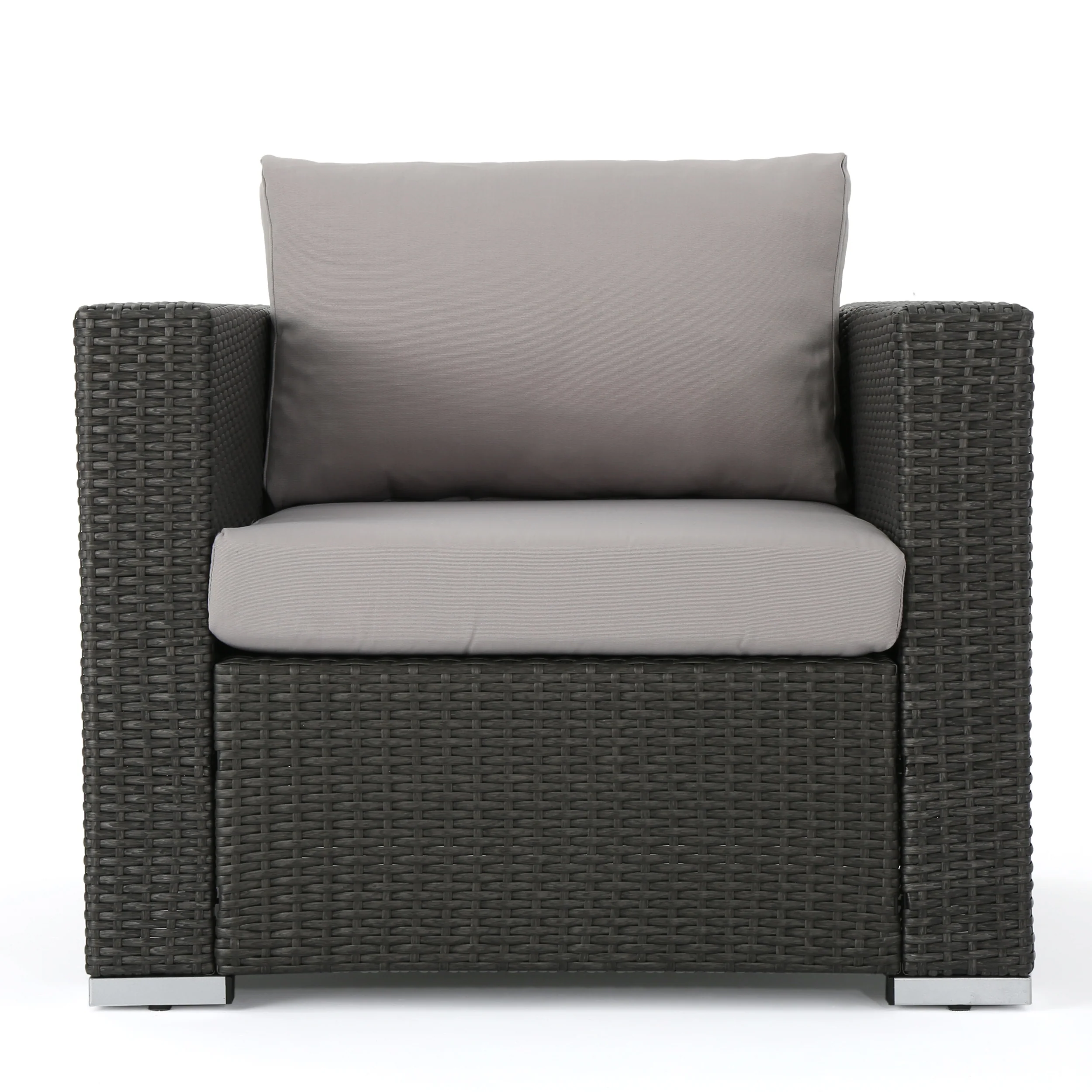 Avianna Outdoor Wicker Club Chair with Cushions - furnishings