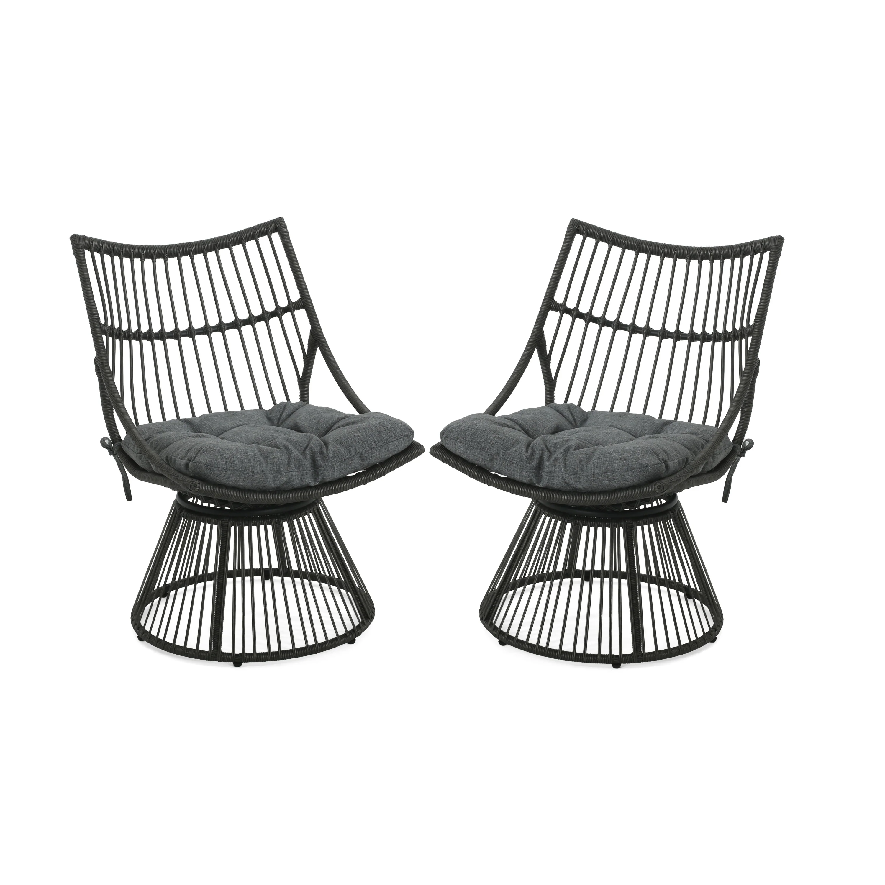 Apulia Wicker Outdoor Lounge Chair with Cushions - furnishings
