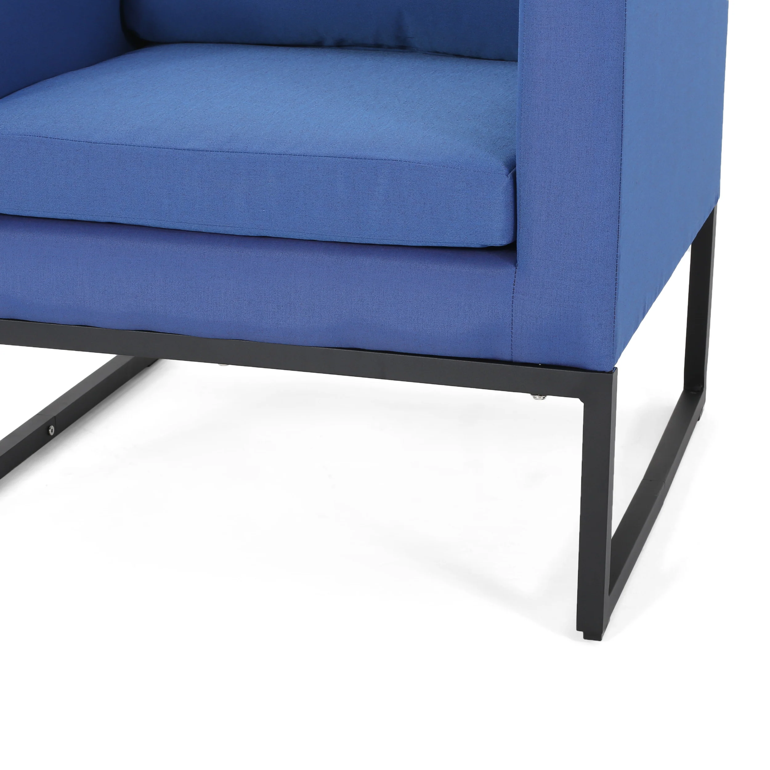 Jacqueline Modern Outdoor Upholstered Club Chair (Set of 4) - furnishings