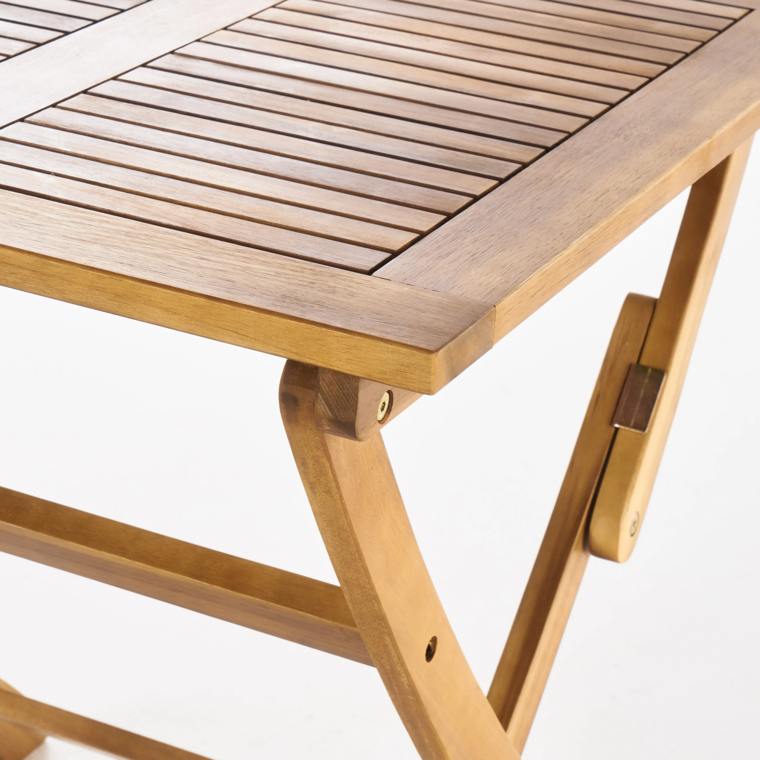 Versaille Outdoor Foldable Grey Finished Acacia Wood Bistro Table - furnishings
