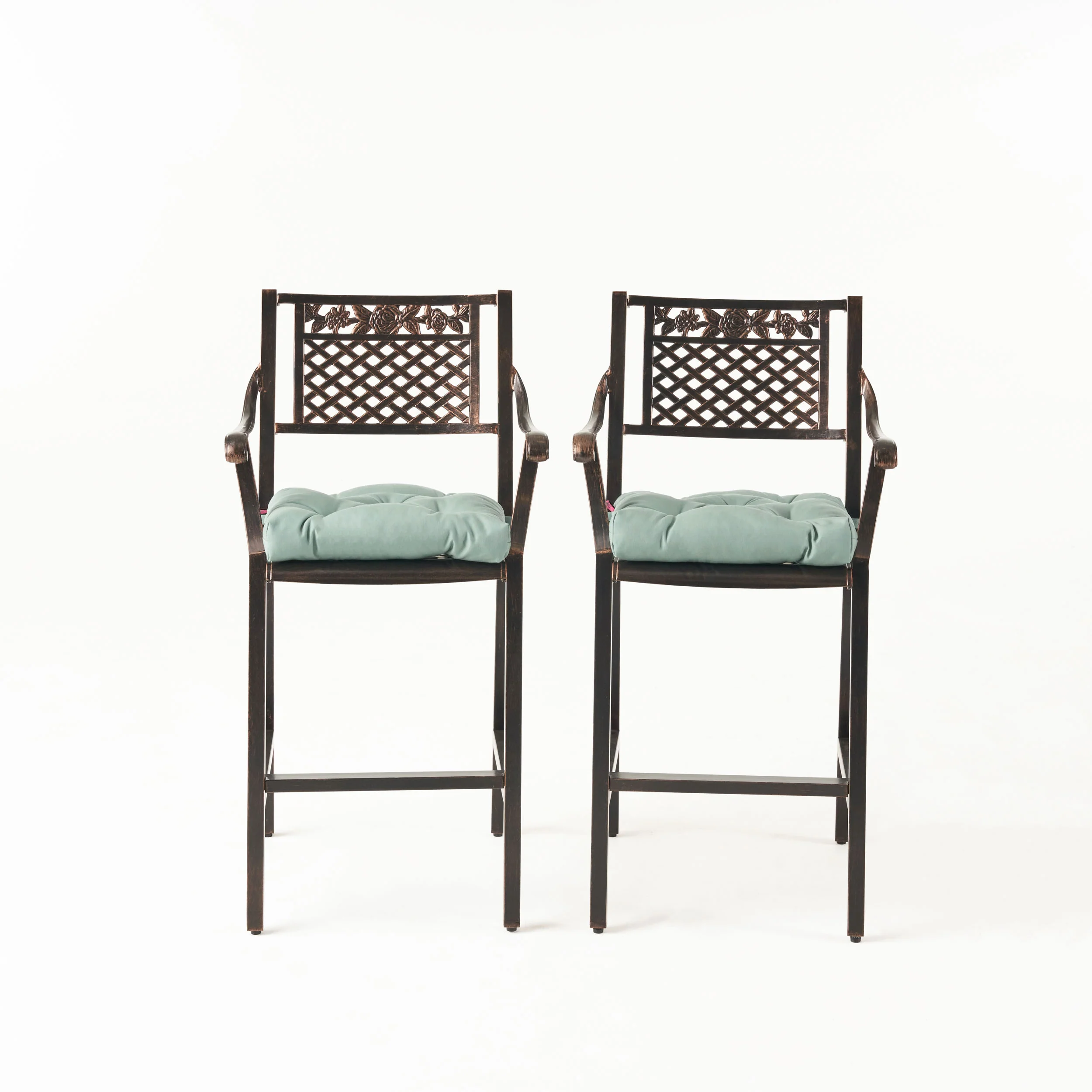 Vista Outdoor Barstool with Cushion (Set of 2) - furnishings