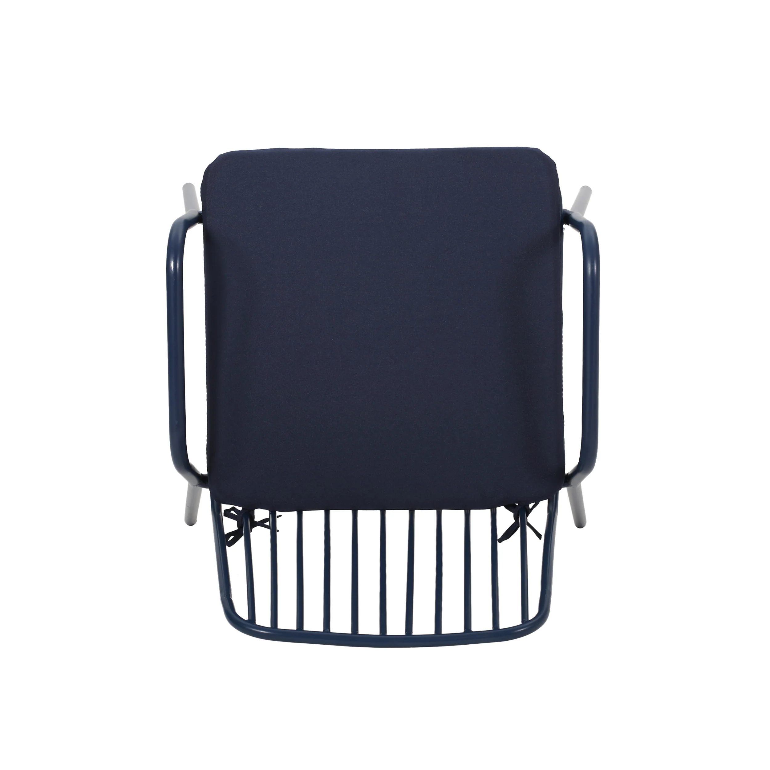 Ashwood Outdoor Modern Iron Club Chair with Cushion (Set of 2) - furnishings