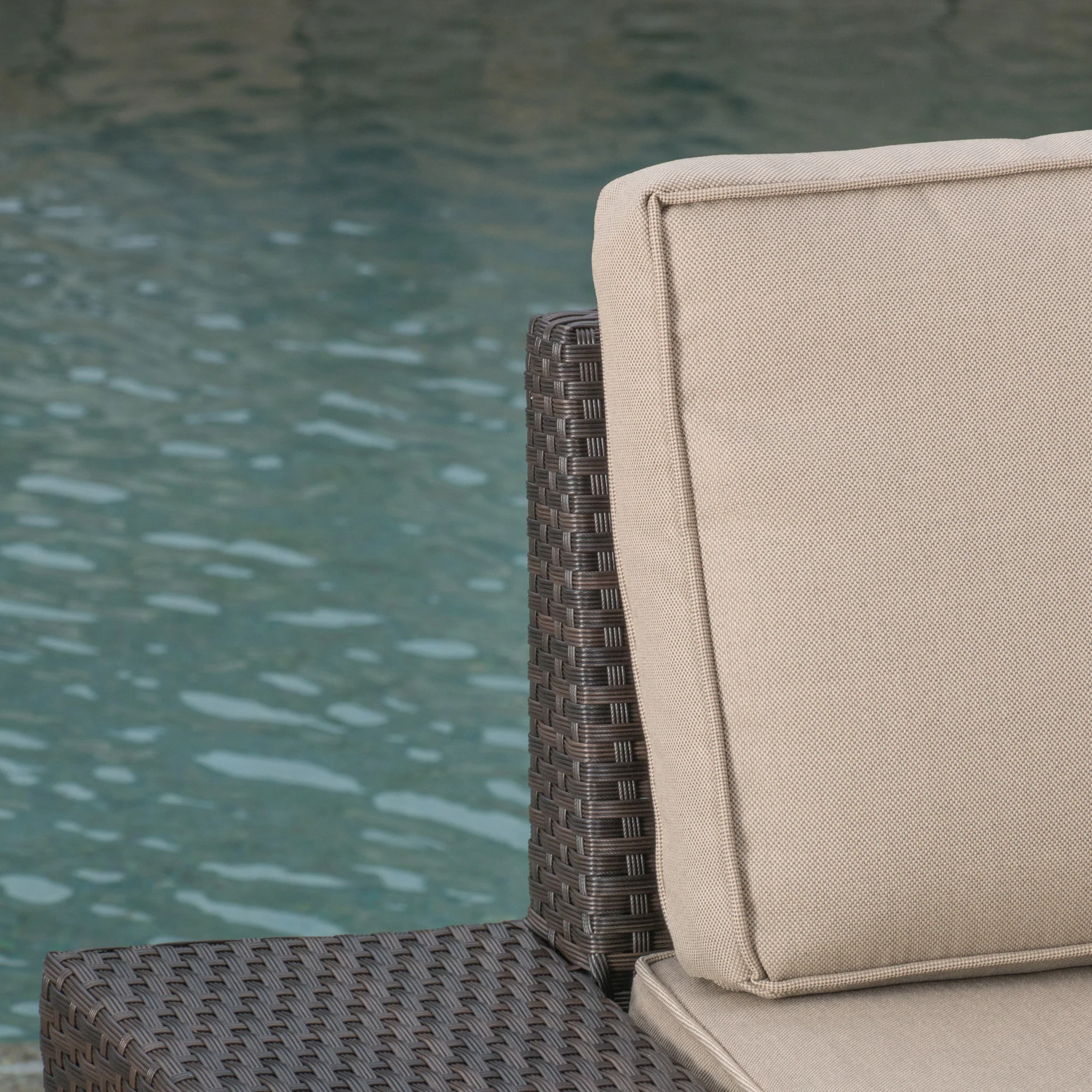 Reddington 7pc Outdoor Brown Wicker Sofa Set w/ Cushions - furnishings