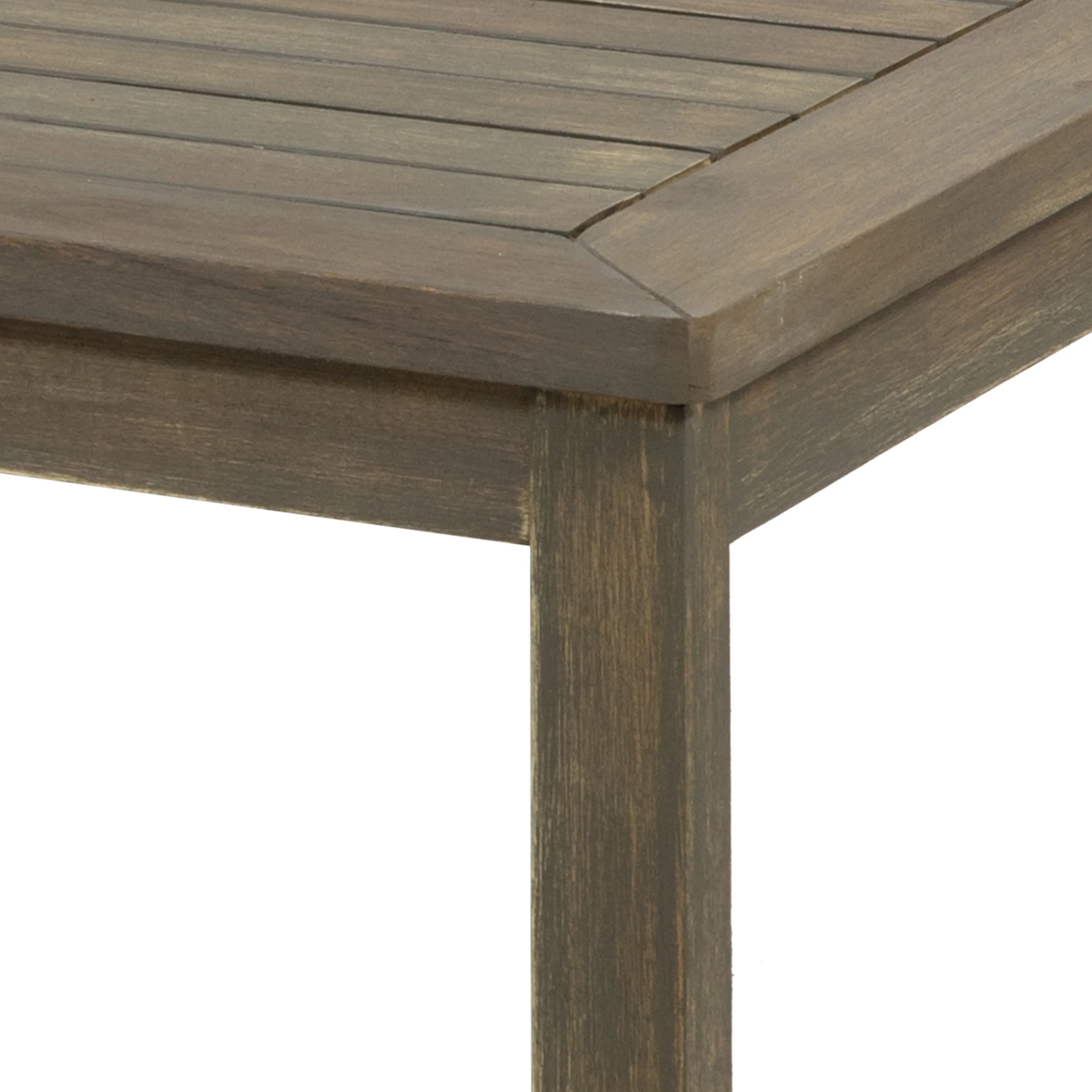 Johnlucas Outdoor Acacia Wood Loveseat and Coffee Table Set - furnishings