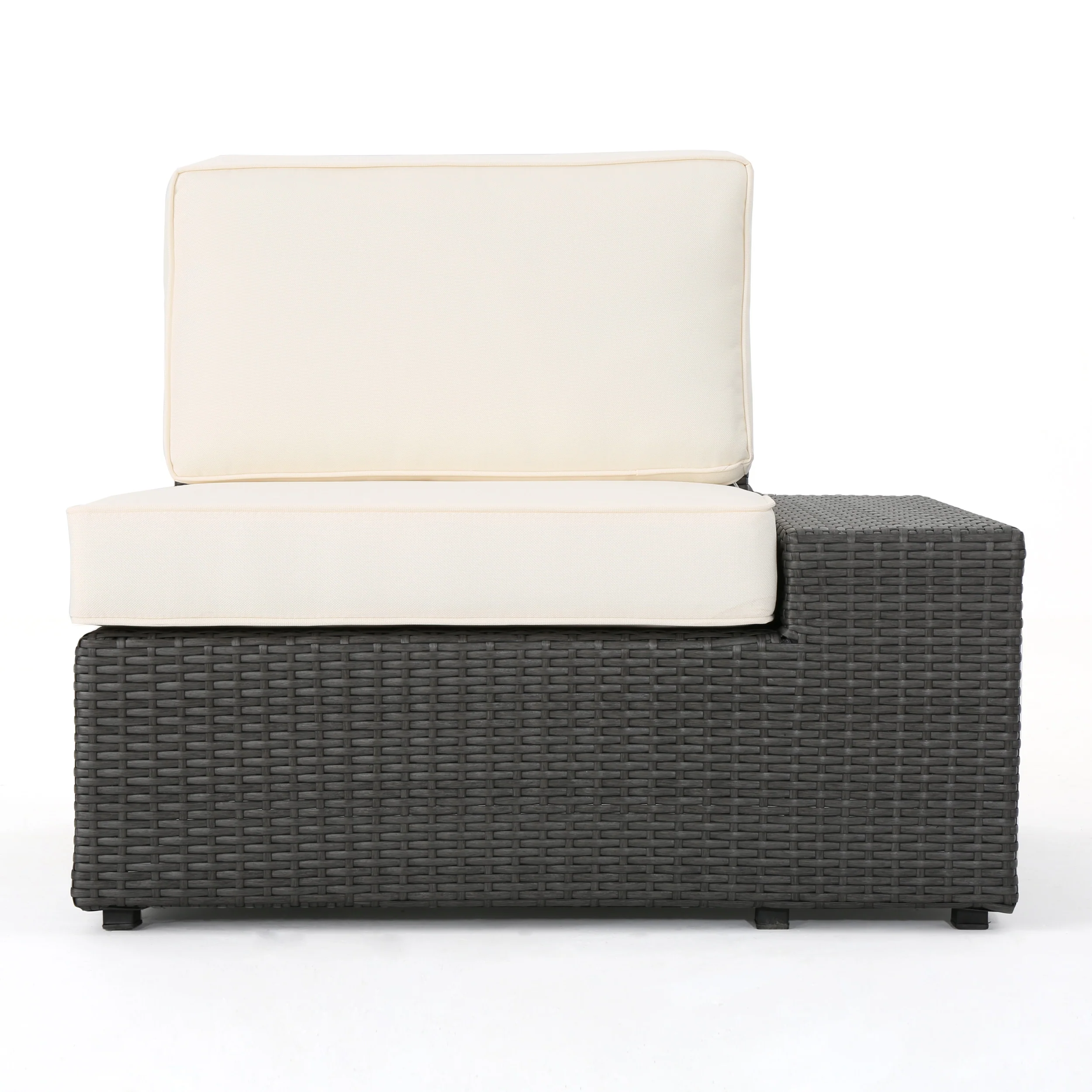 Reddington 7pc Outdoor Grey Wicker Sofa Set w/ Cushions - furnishings