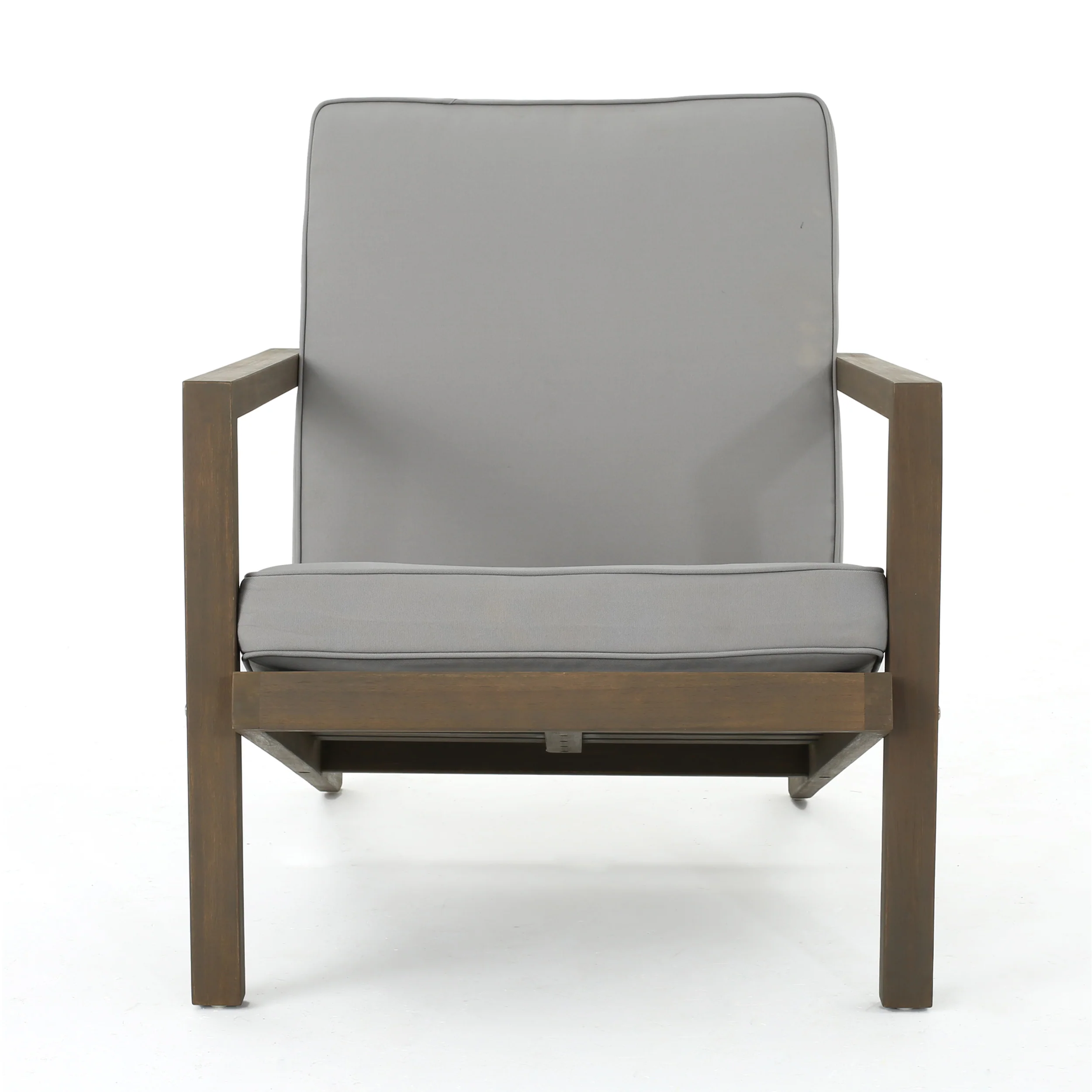 Lester Outdoor 6 Seater Acacia Wood Extended Chat Set - furnishings