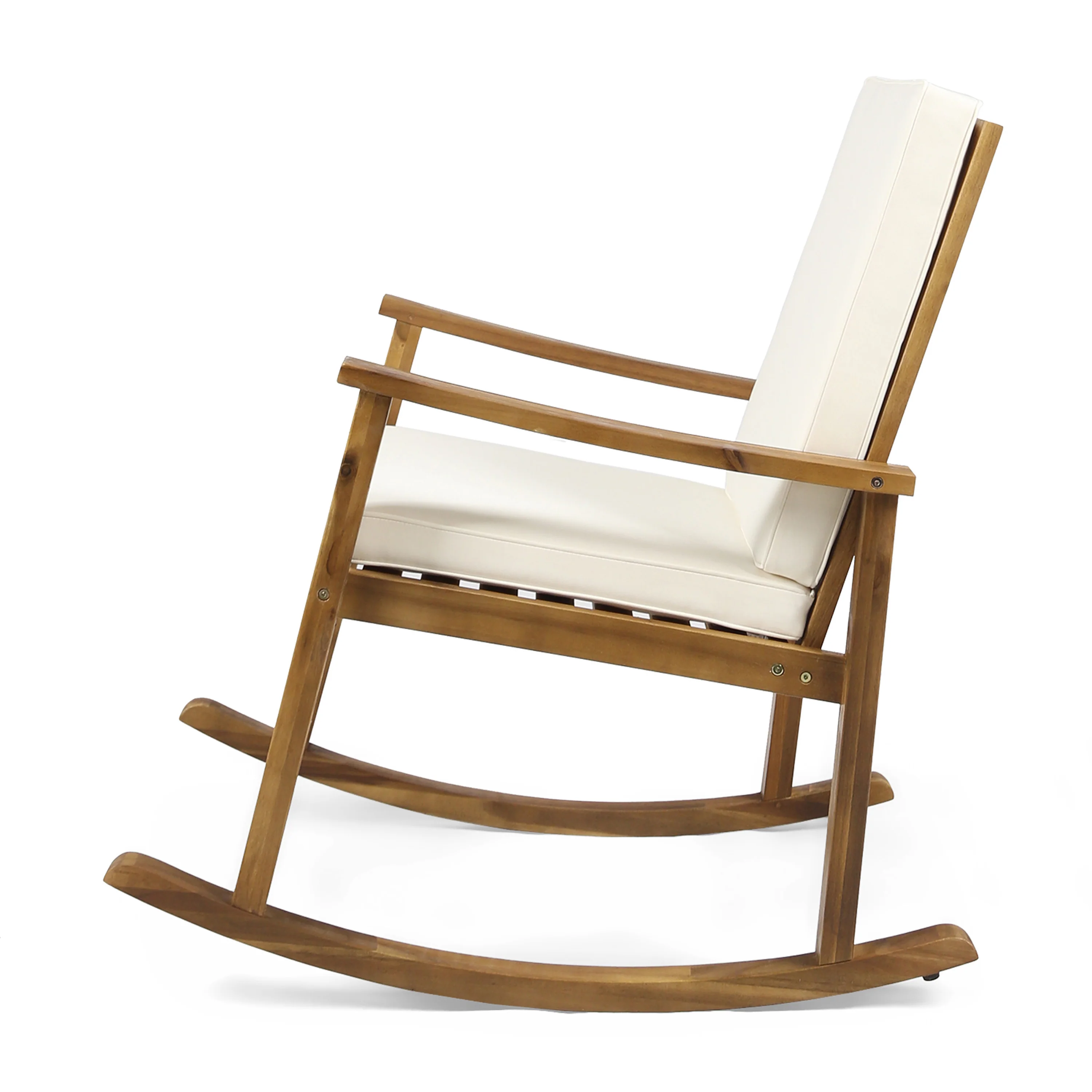 Aeney Outdoor Acacia Wood Rocking Chair - furnishings