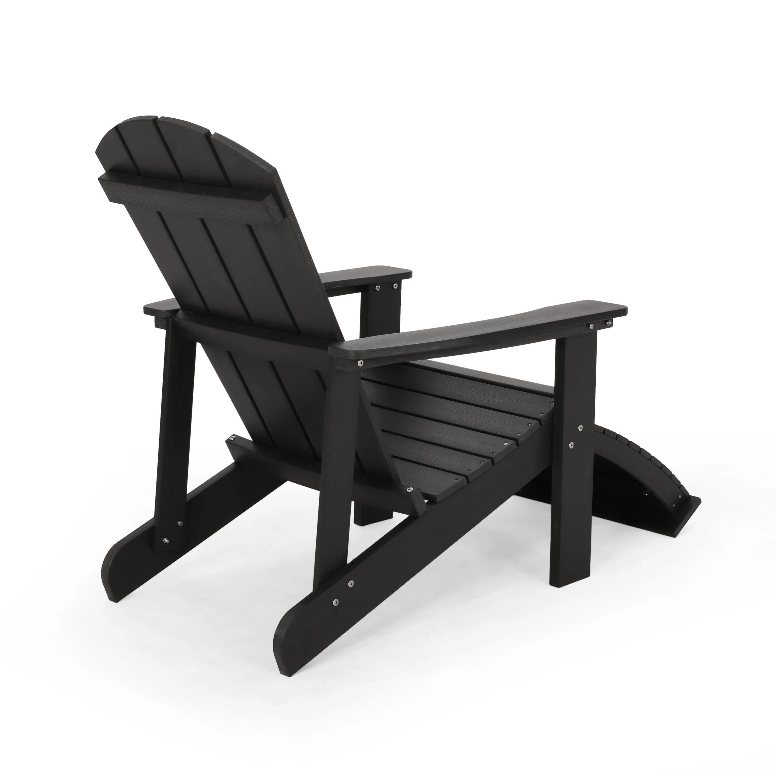Matriel Outdoor Adirondack Chair with Retractable Ottoman (Set of 2) - furnishings
