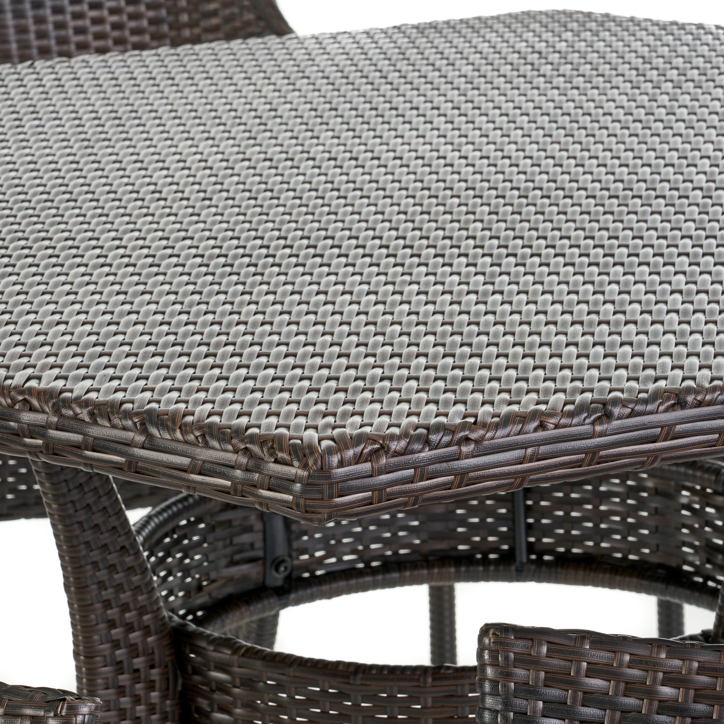 Daisy Outdoor 53 Inch Wicker Hexagon Dining Table - furnishings