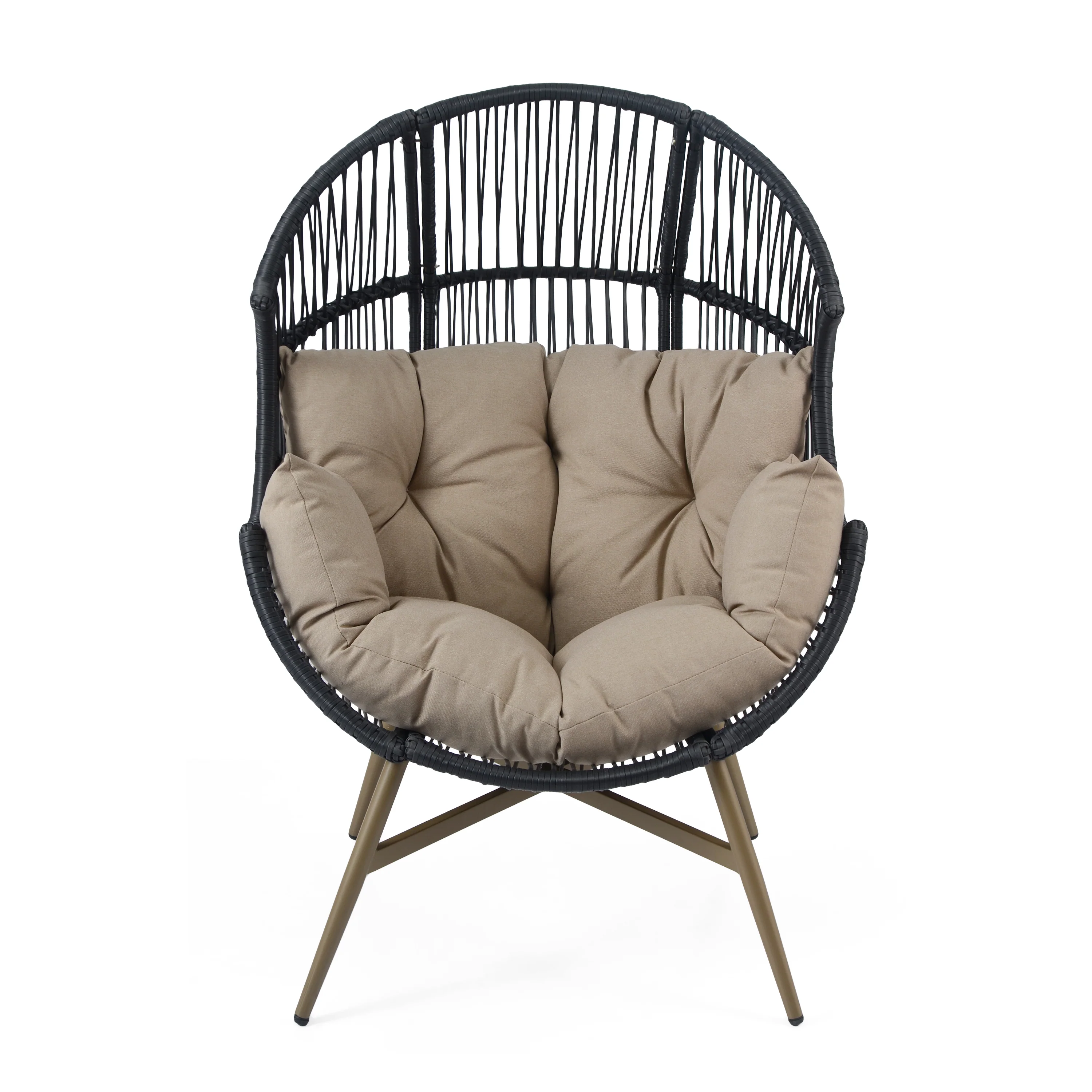 Isidorea Outdoor Wicker Egg Chair Weather-Resistant - furnishings