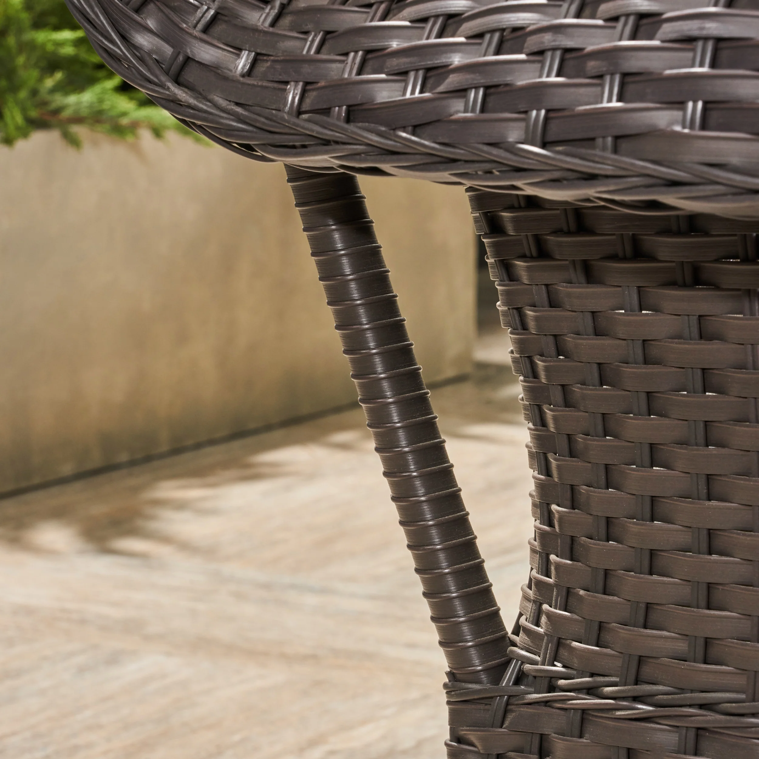 Harding Outdoor 4 Piece Swivel Club Chair Set with Round Fire Pit - furnishings
