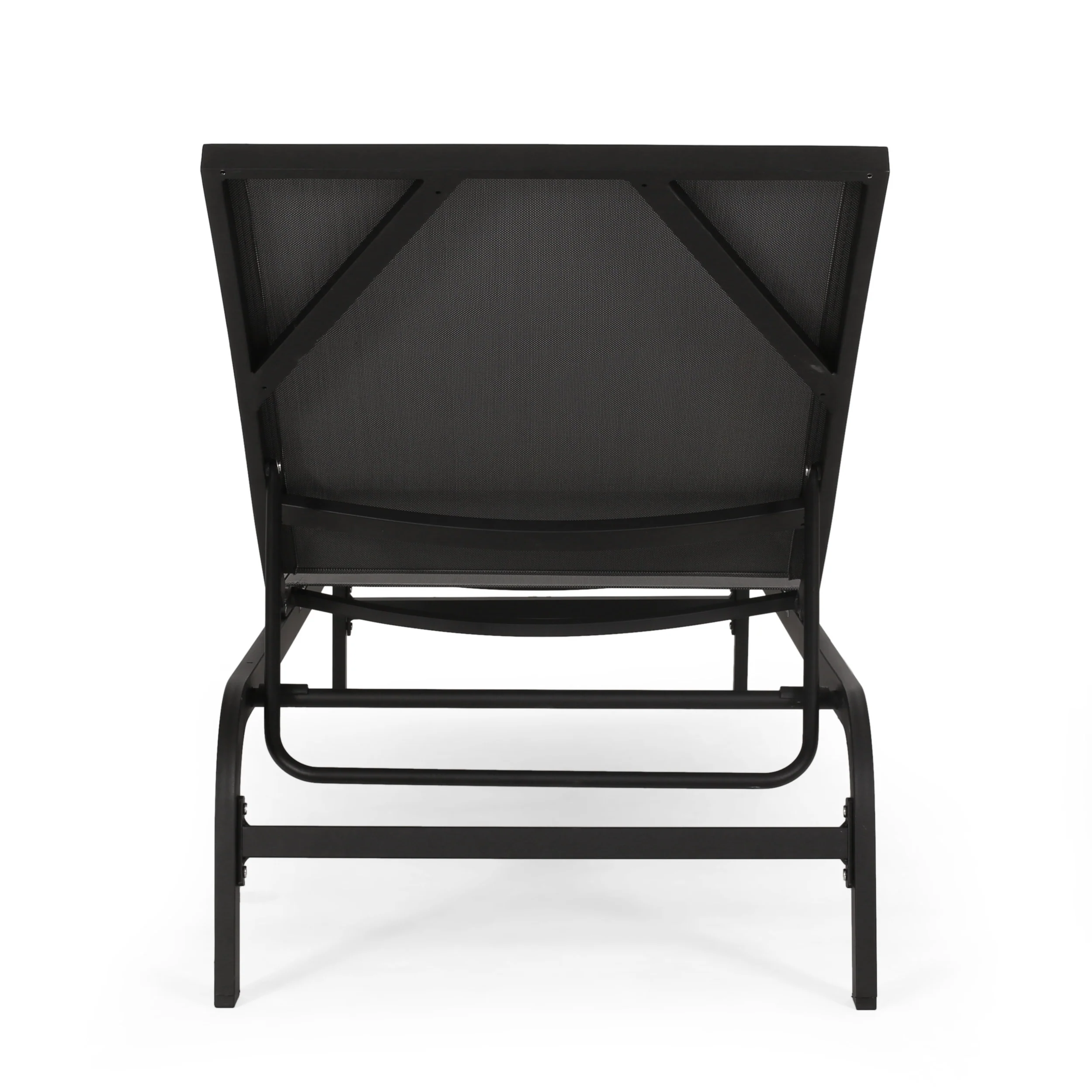 Stekar Outdoor Aluminum and Outdoor Mesh Chaise Lounge, Set of 2 - furnishings