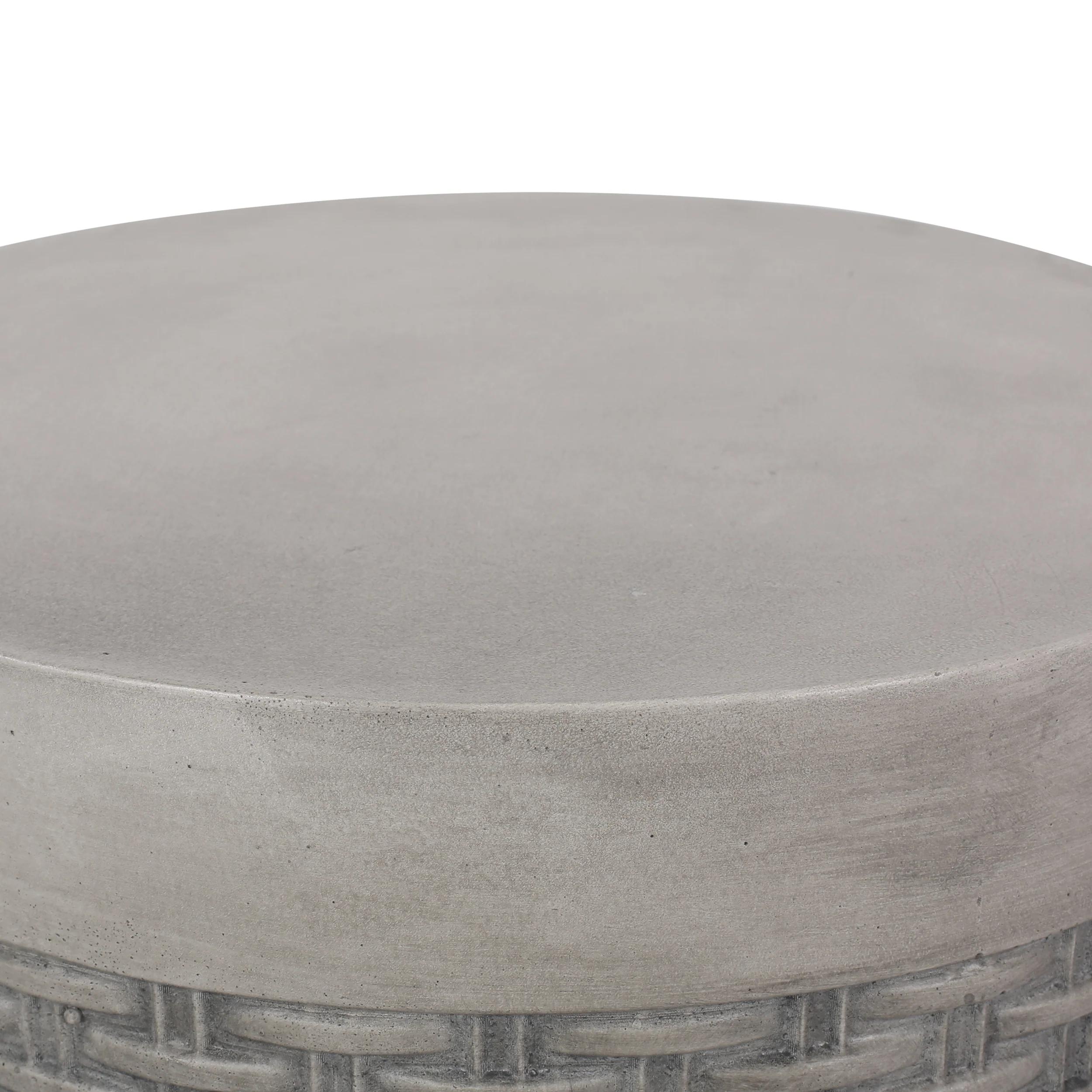 Laconia Outdoor Lightweight Concrete Side Table, Concrete Finish - furnishings