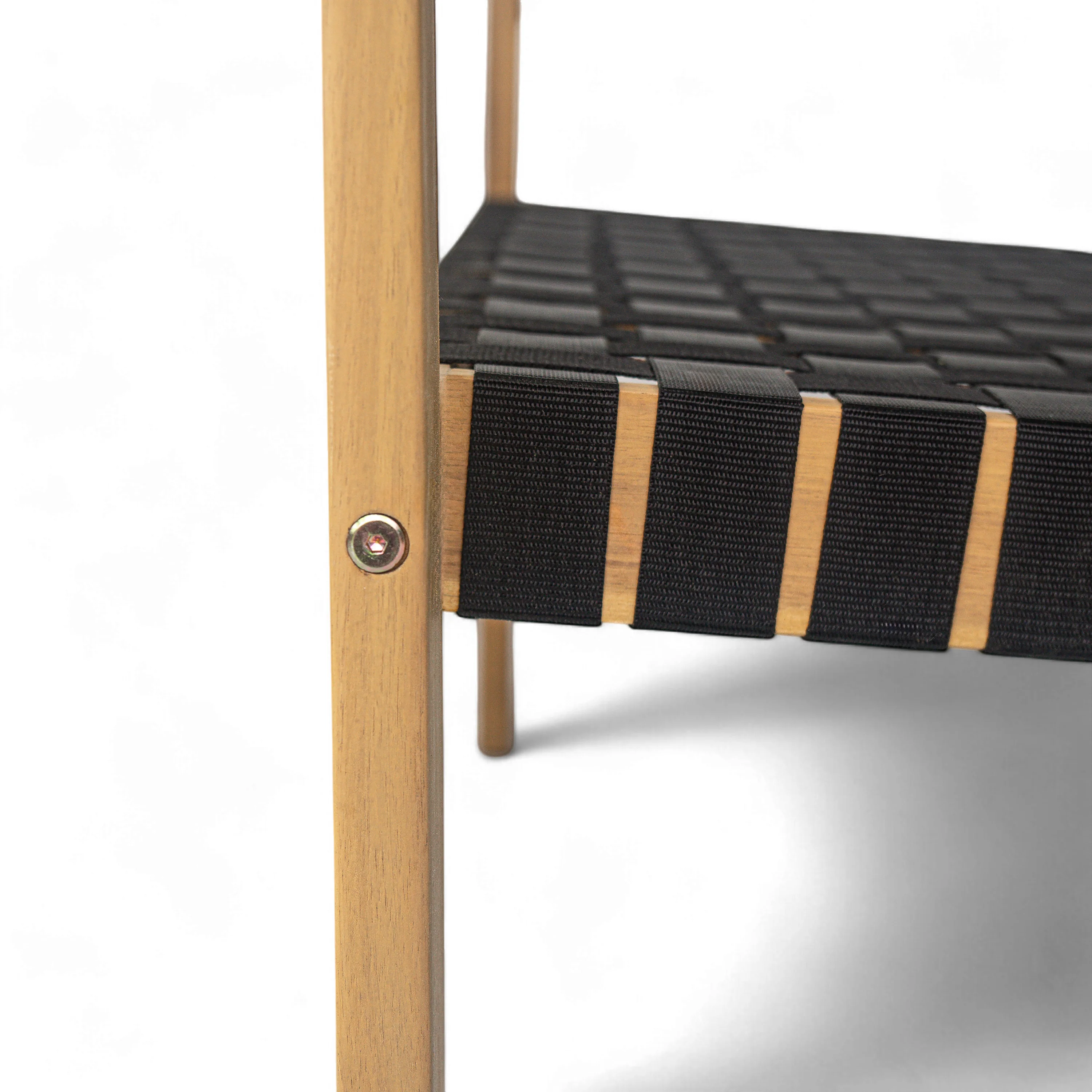 Aspenley Modern Outdoor Patio Double Chaise Loveseat with Wooden Frame and Woven Rope - furnishings