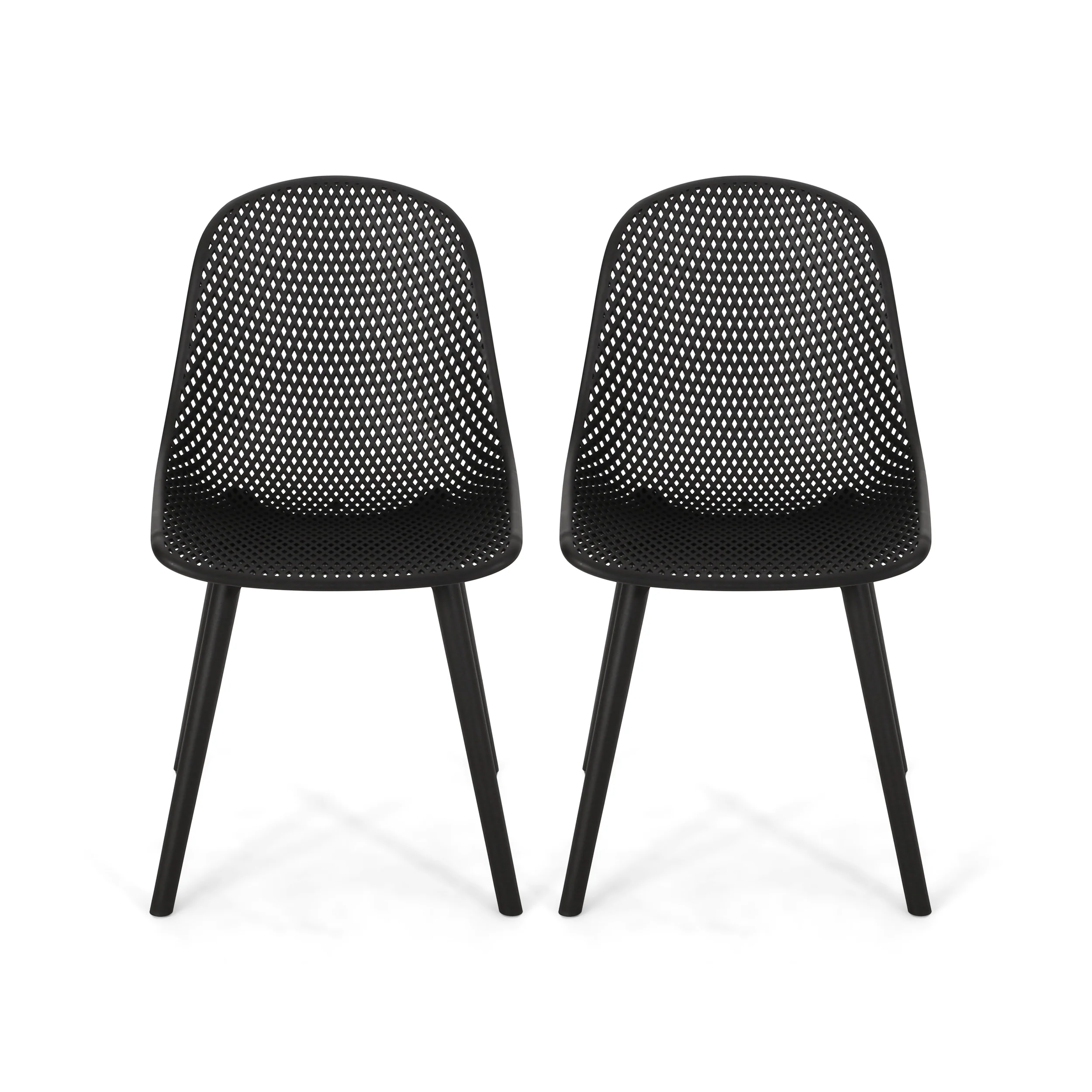 Yazmeen Outdoor Modern Dining Chair (Set of 2) - furnishings