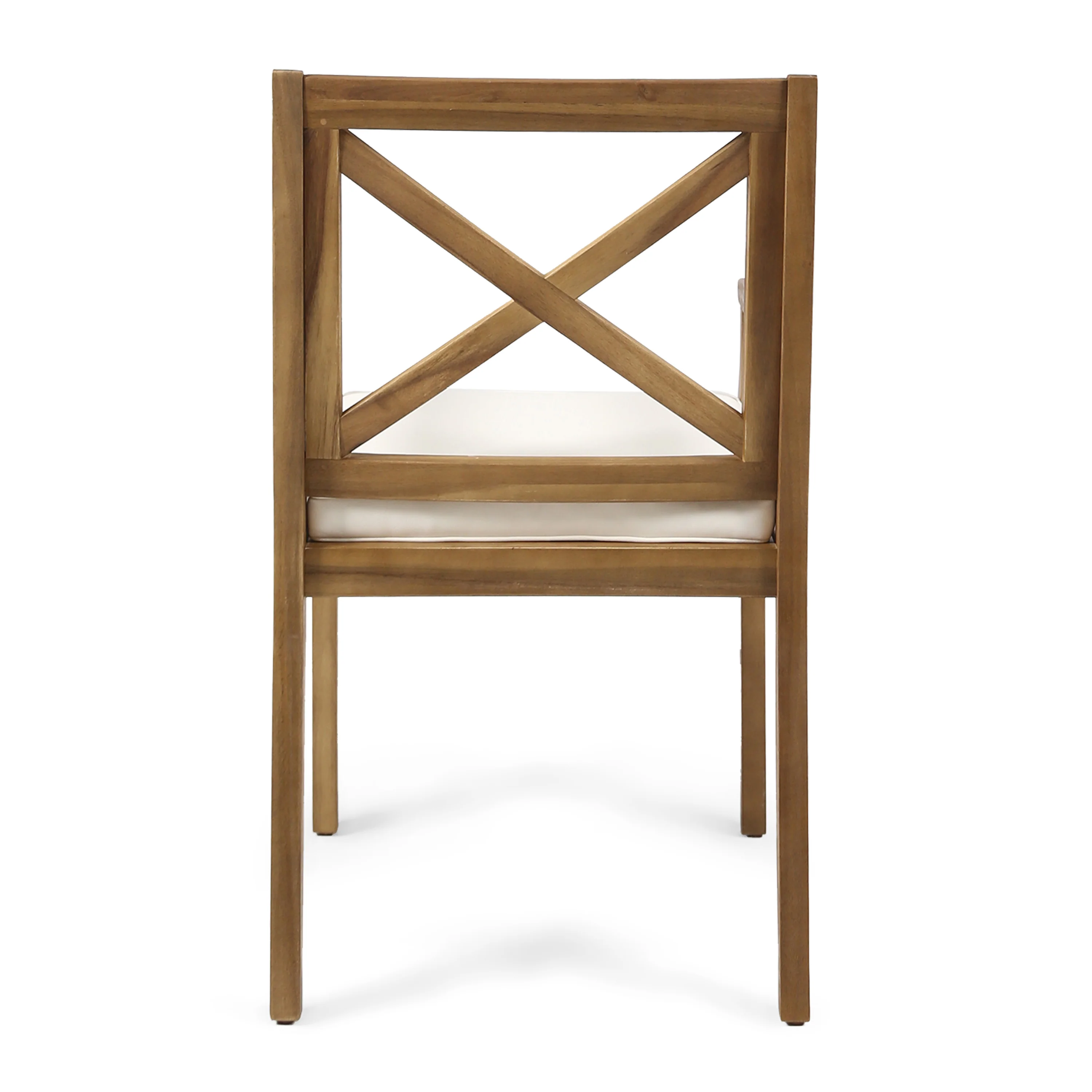 Peter Outdoor Acacia Wood Dining Chair (Set of 2 - furnishings
