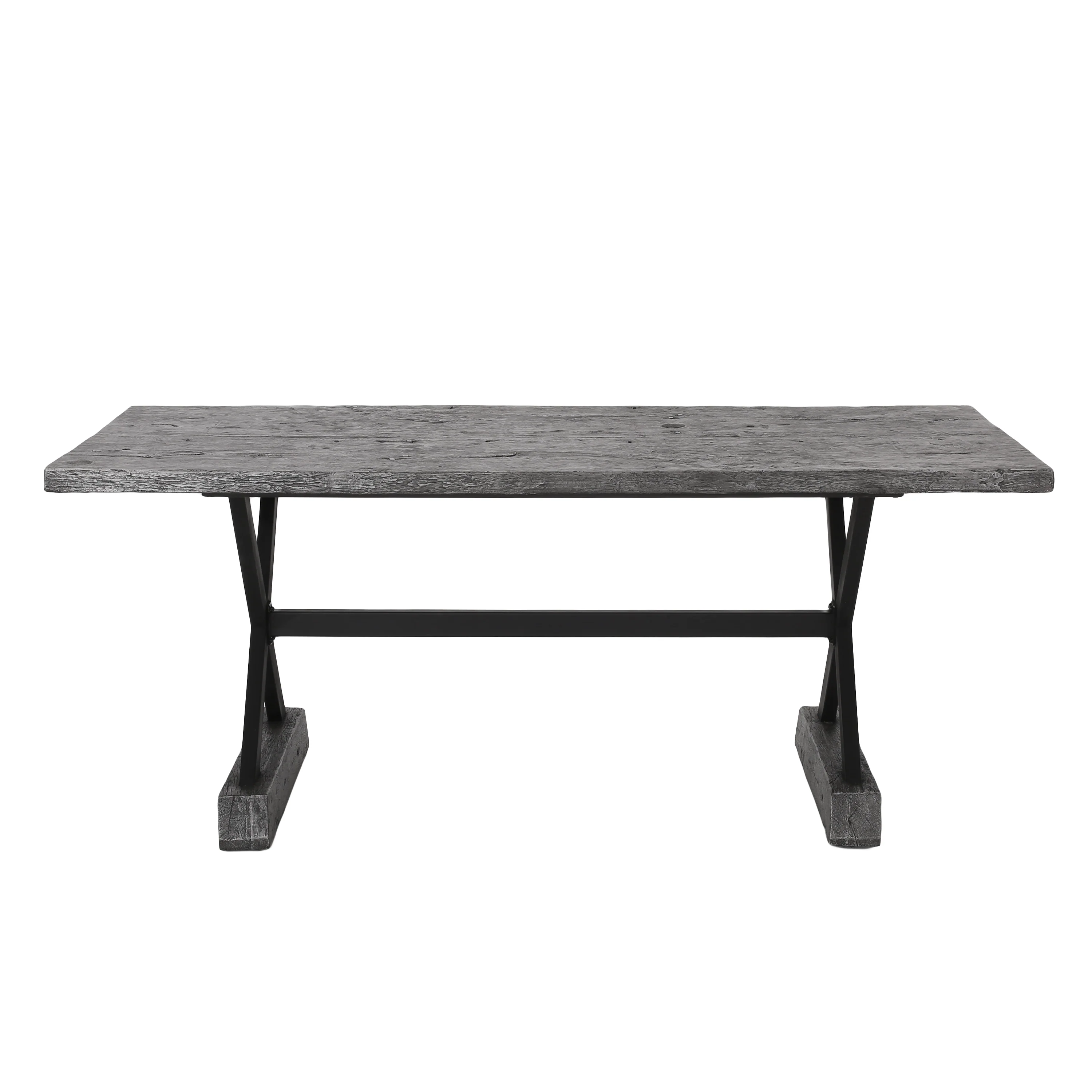 Lavelle Outdoor Lightweight Concrete Dining Table - furnishings