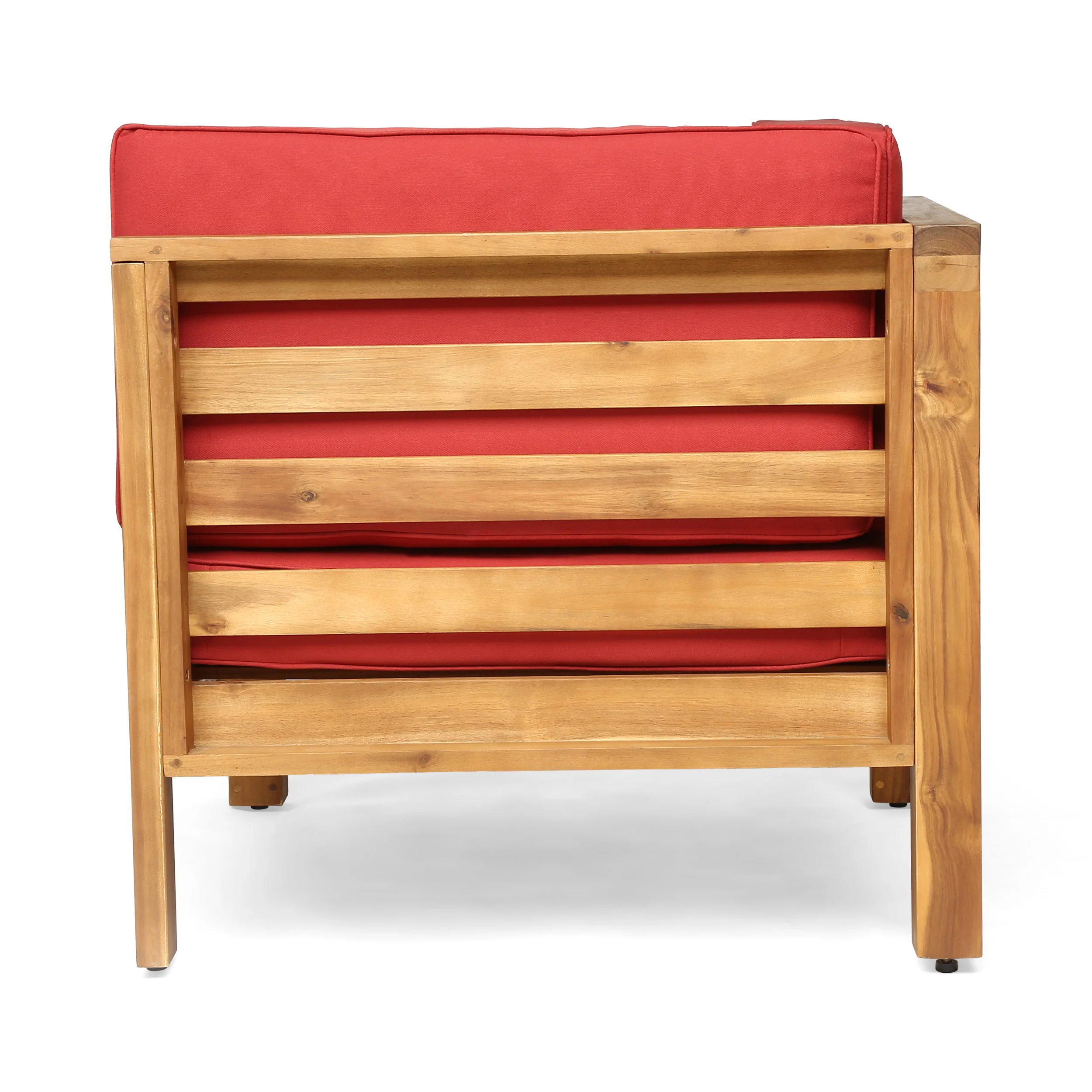 Dawson Outdoor Sectional Sofa Set - 3-Seater - Acacia Wood - Outdoor Cushions - furnishings
