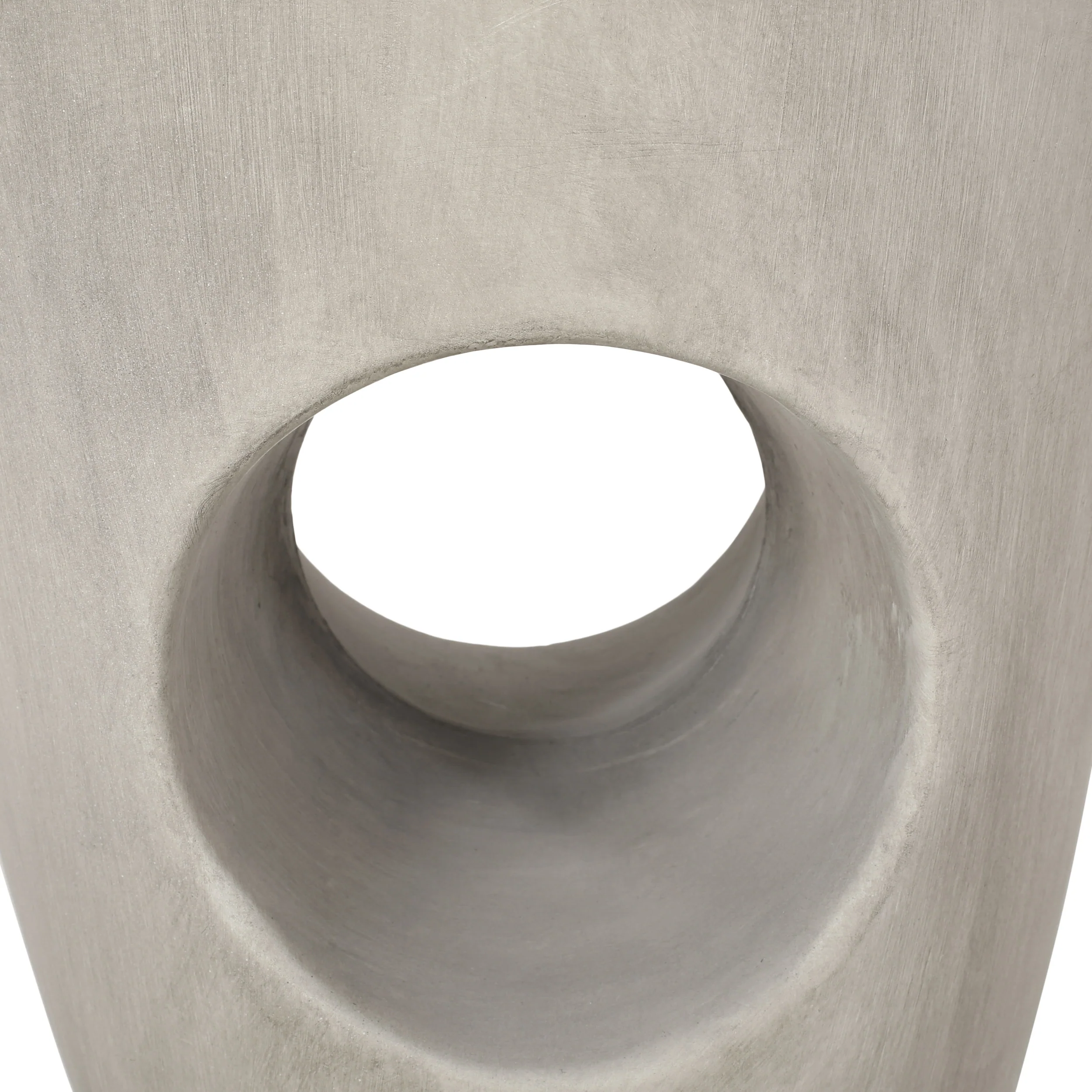 Columbus Outdoor Contemporary Lightweight Concrete Accent Side Table - furnishings