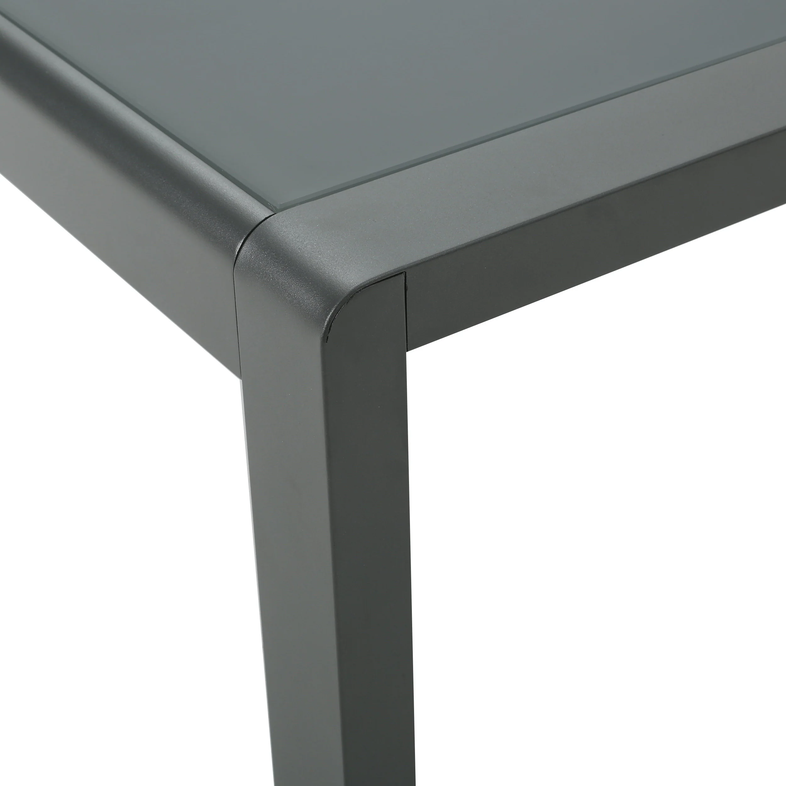 Crested Bay Outdoor Aluminum Loveseat and Coffee Table Set - furnishings