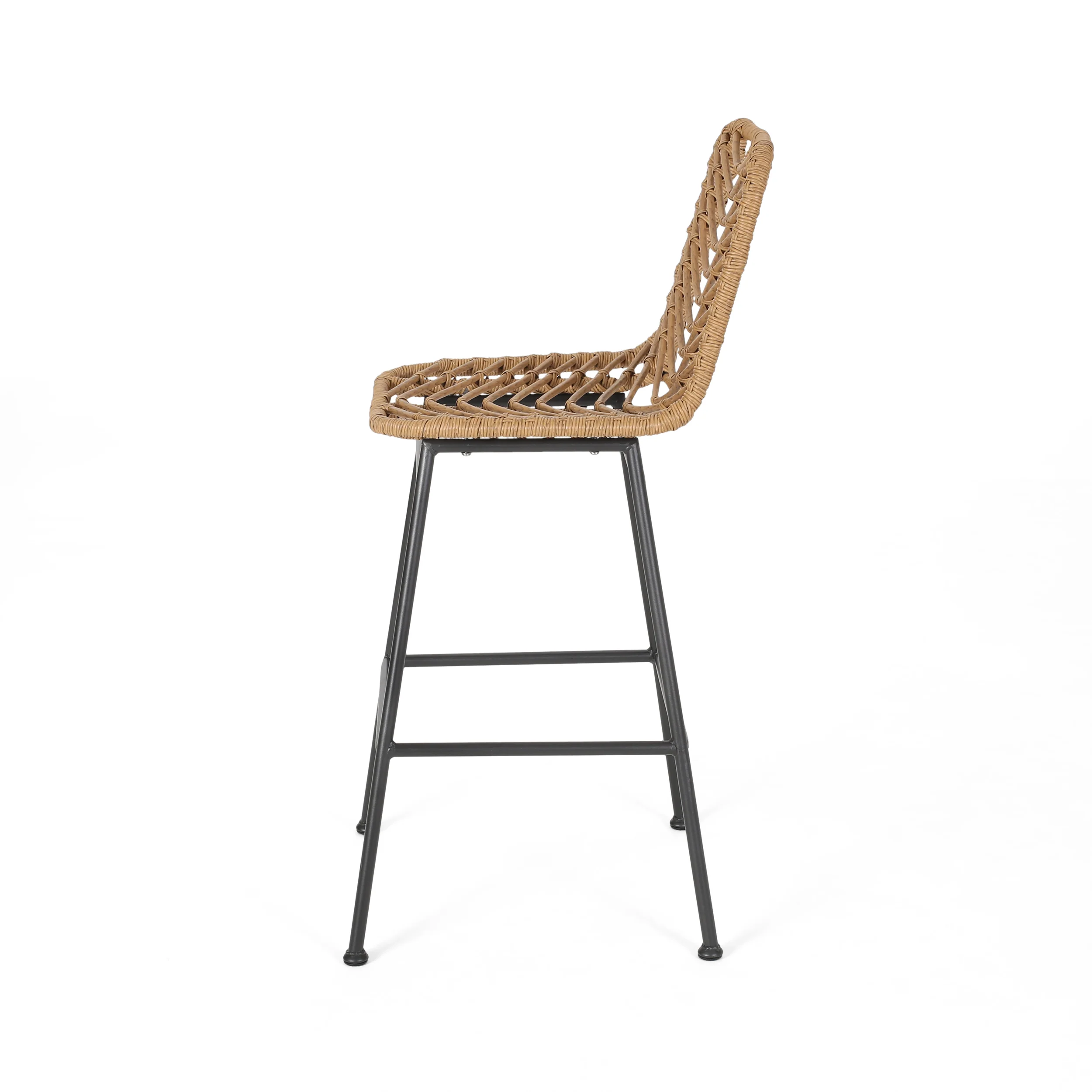 Kendal Outdoor Wicker Barstools (Set of 4) - furnishings