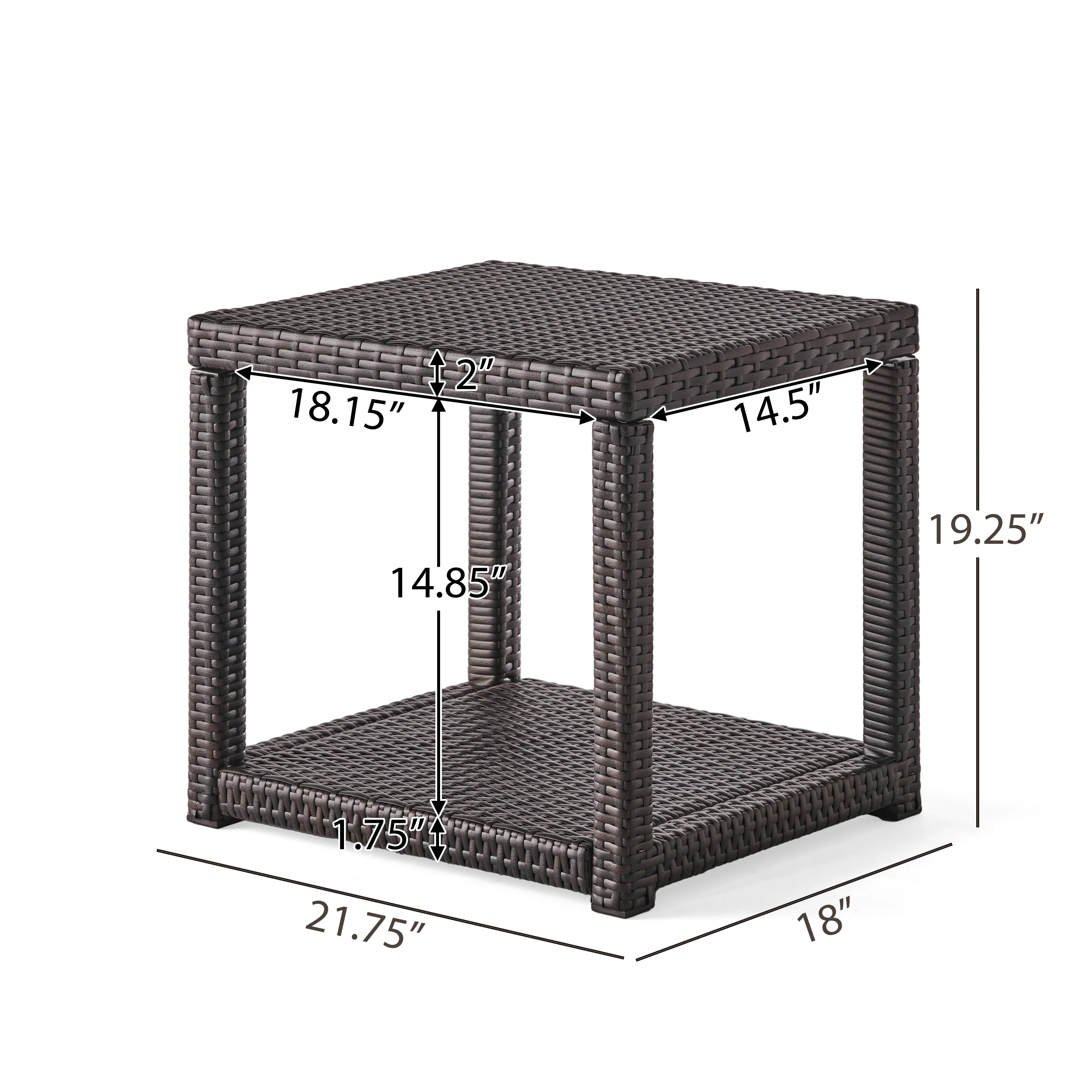 Palawan Outdoor Wicker Accent Table - furnishings