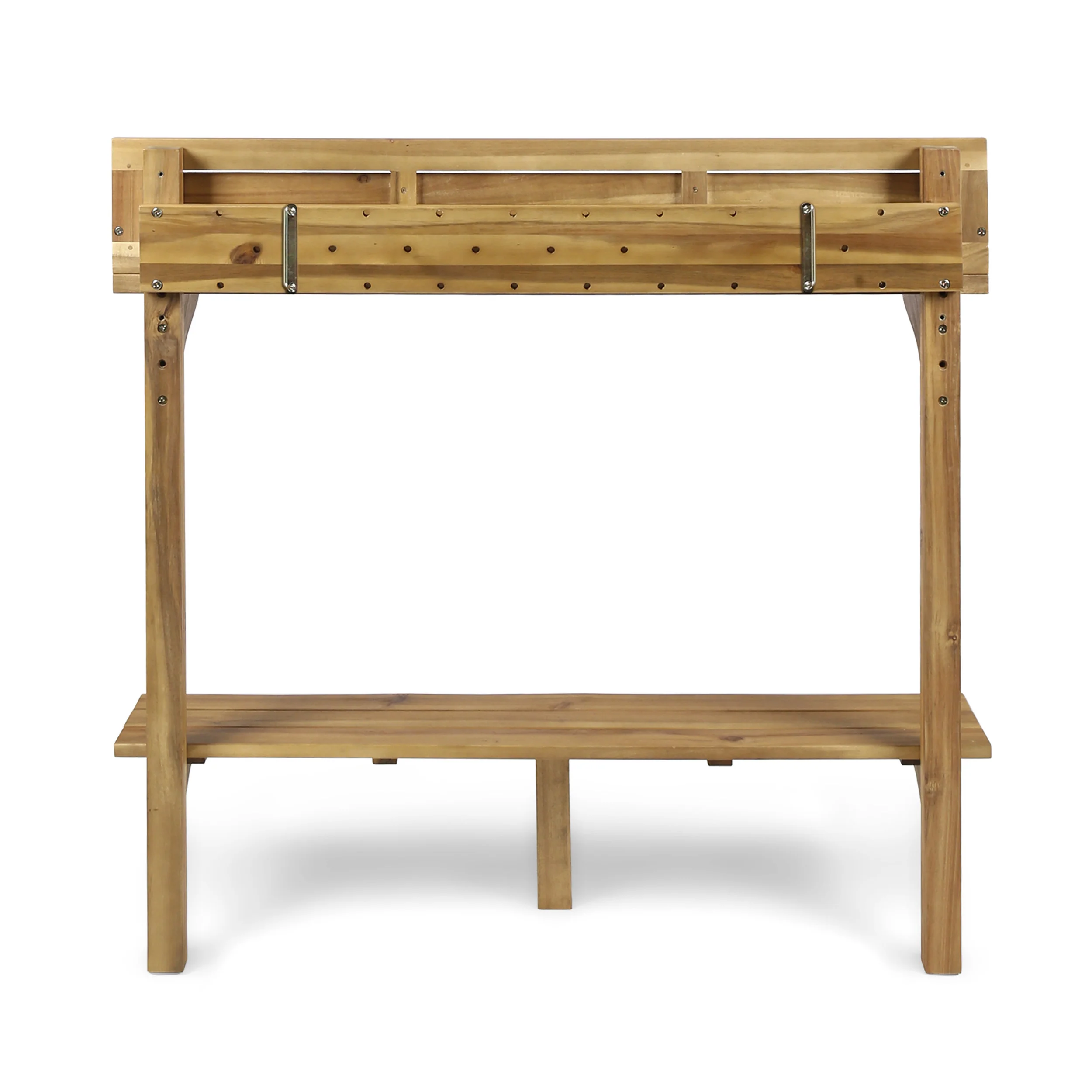 Pensacola Outdoor 3 Piece Acacia Wood Balcony Bar Set - furnishings