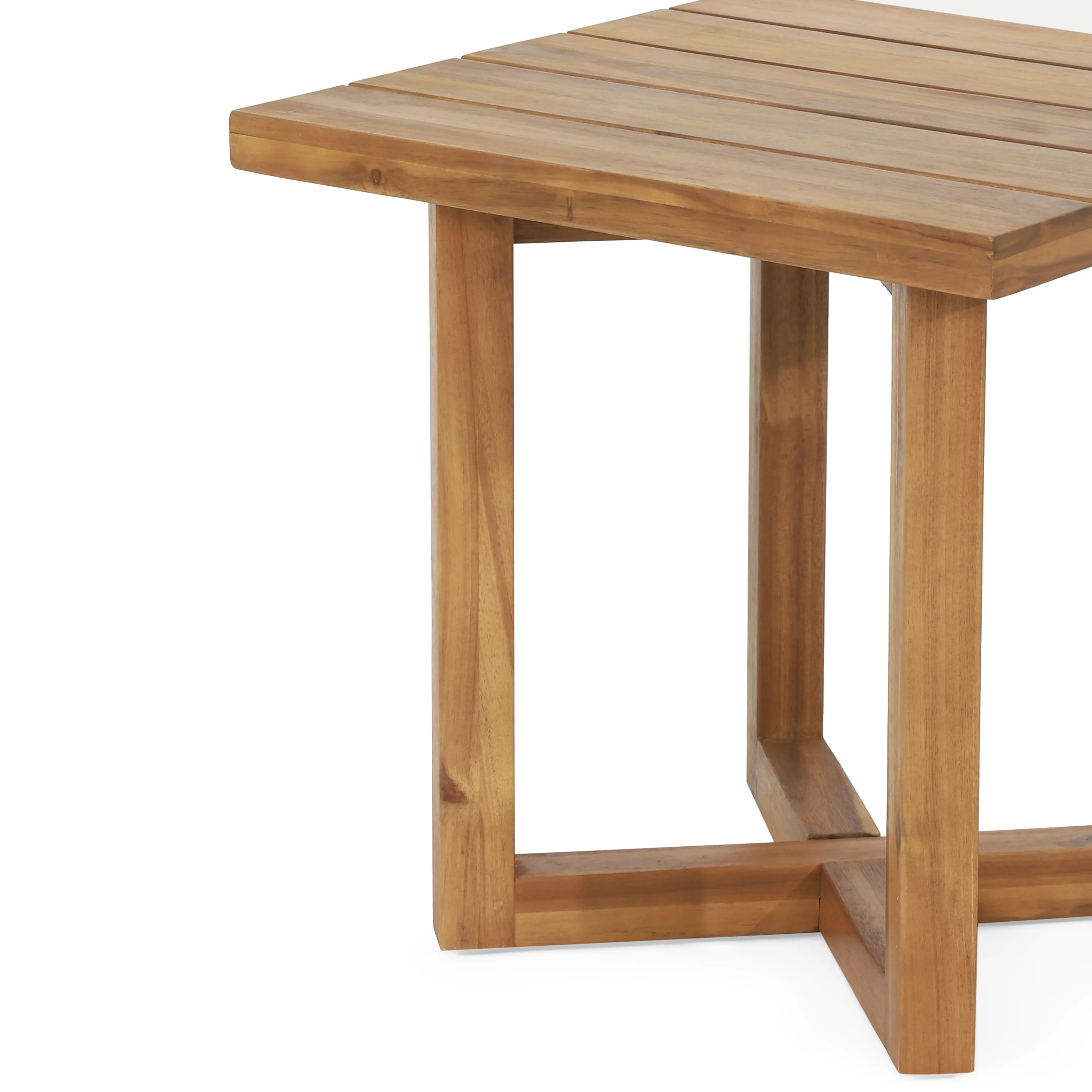 Hobbs Outdoor Acacia Wood Square Side Table, Teak - furnishings