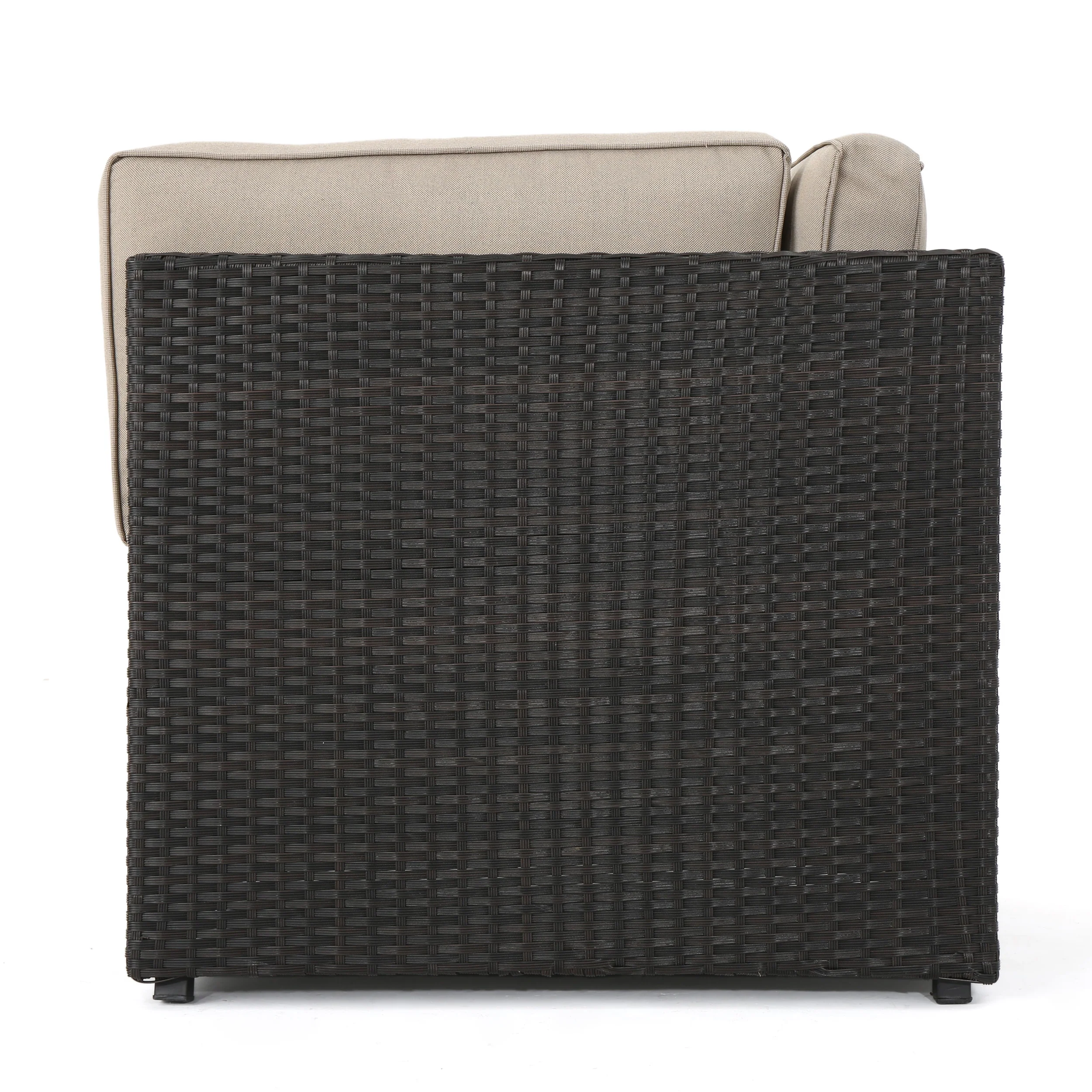 Reddington 12pc Outdoor Wicker Sectional Sofa Set w/ Cushions - furnishings
