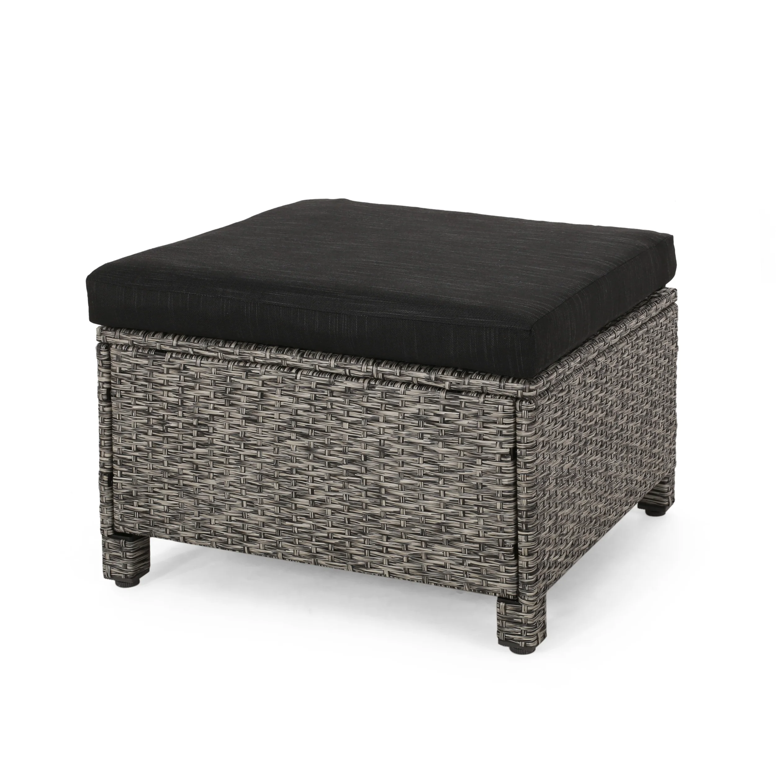 Pueblo Outdoor Wicker Daybed Set w/ Water Resistant Cushions - furnishings