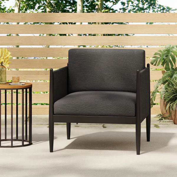 Patio Aluminum Chair with Cushions - furnishings
