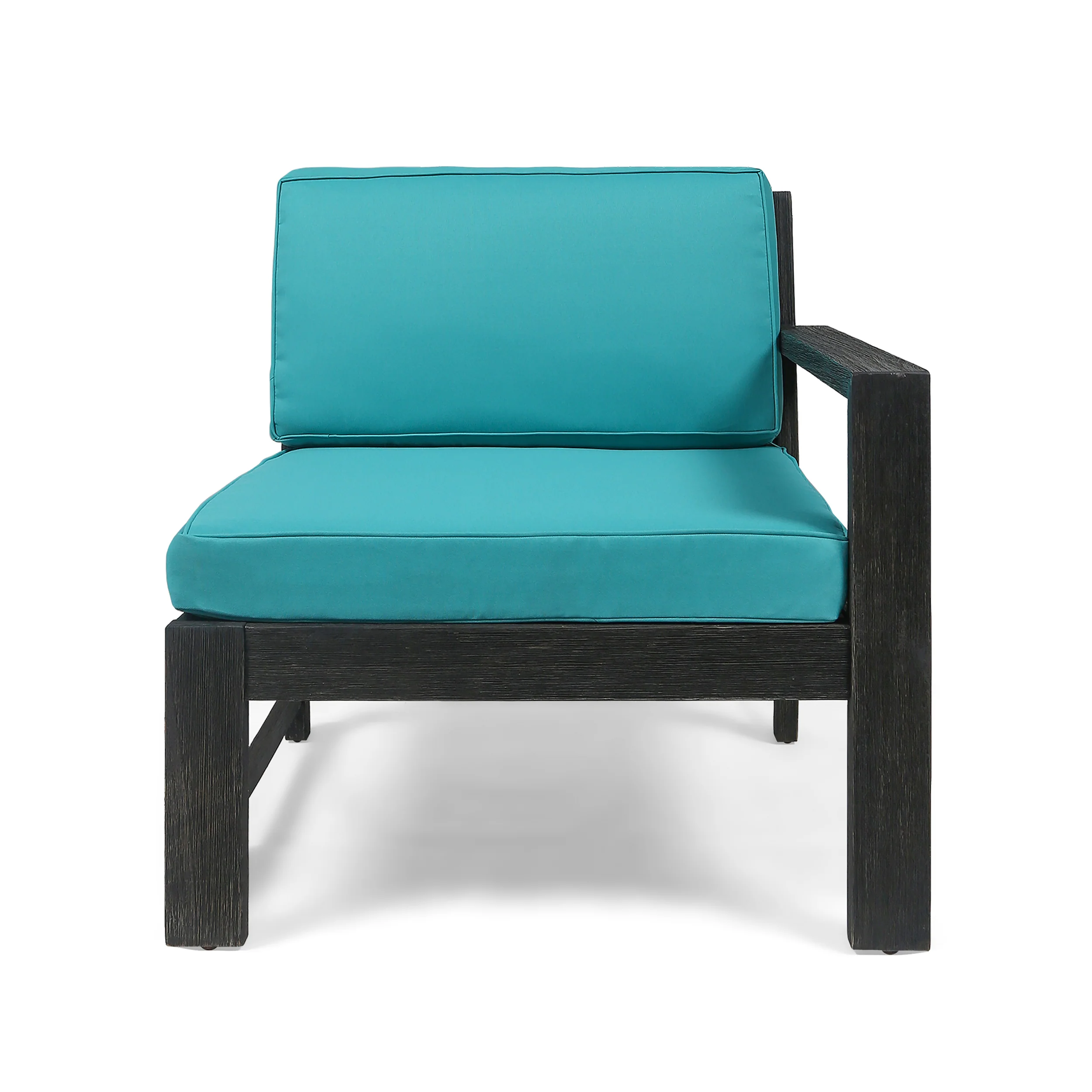Makayla Ana Outdoor 3 Seater Acacia Wood Sofa Sectional with Cushions - furnishings