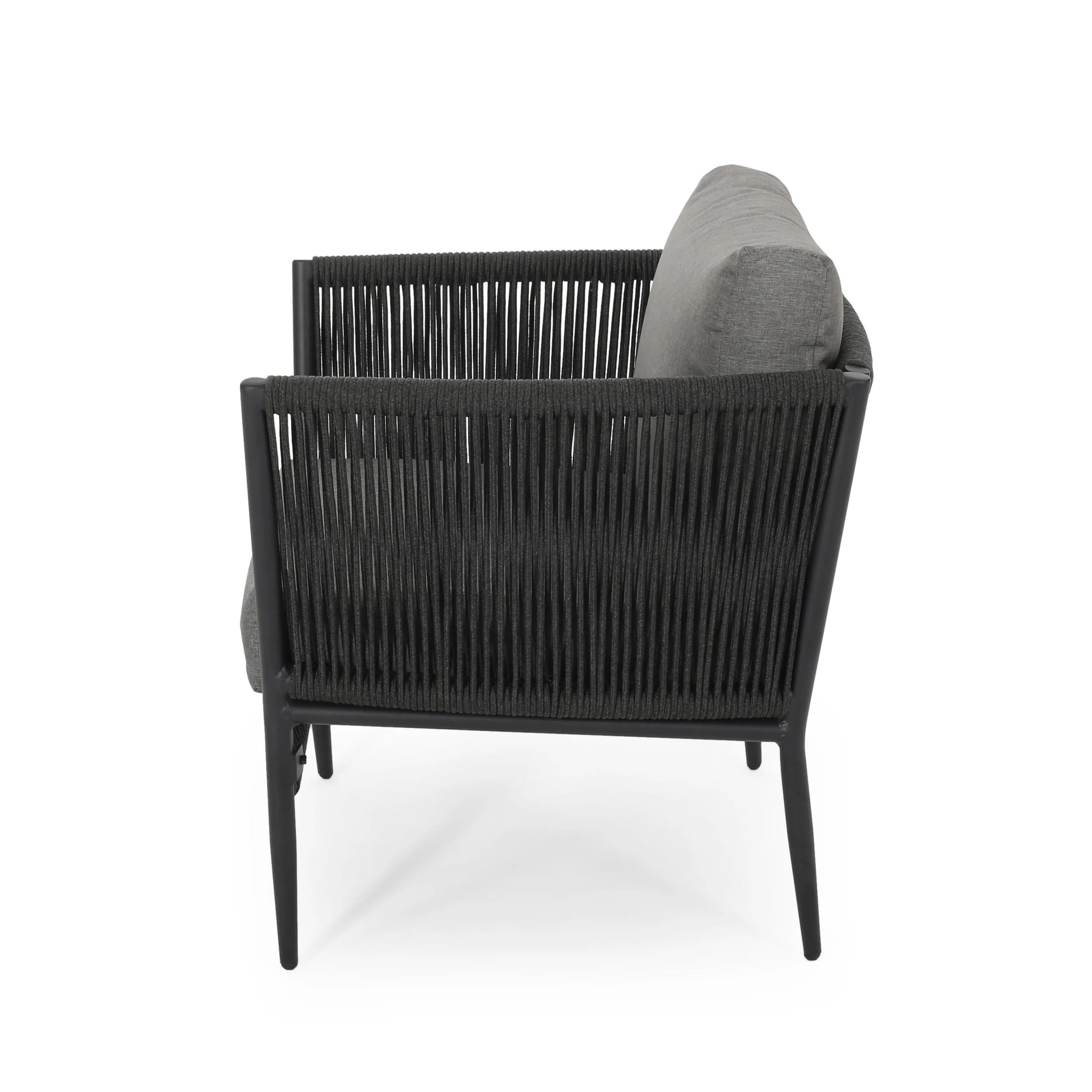 Sefora Outdoor Rope Club Chair with Cushions (Set of 2) - furnishings