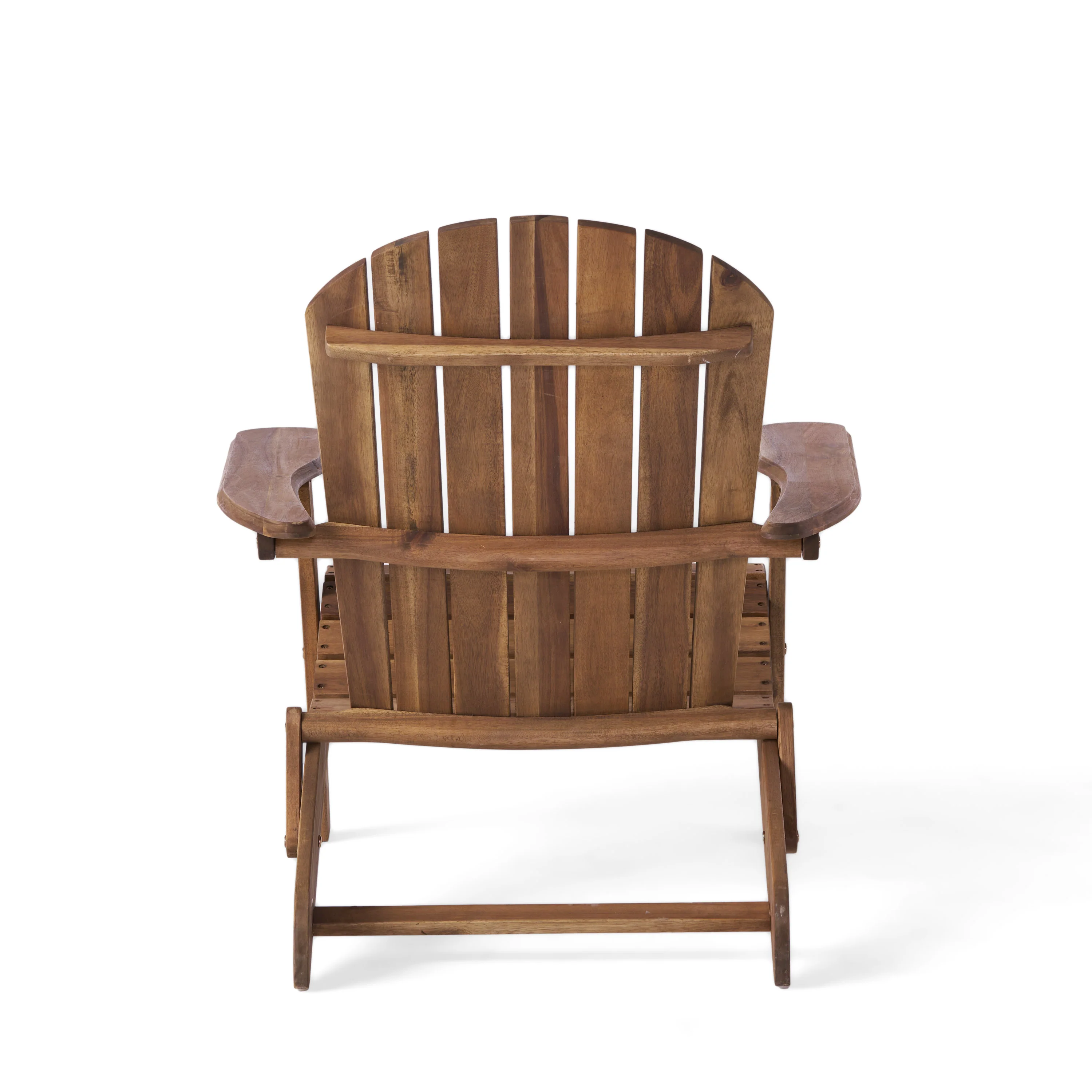 Milan Outdoor Acacia Wood Folding Adirondack Chair - furnishings