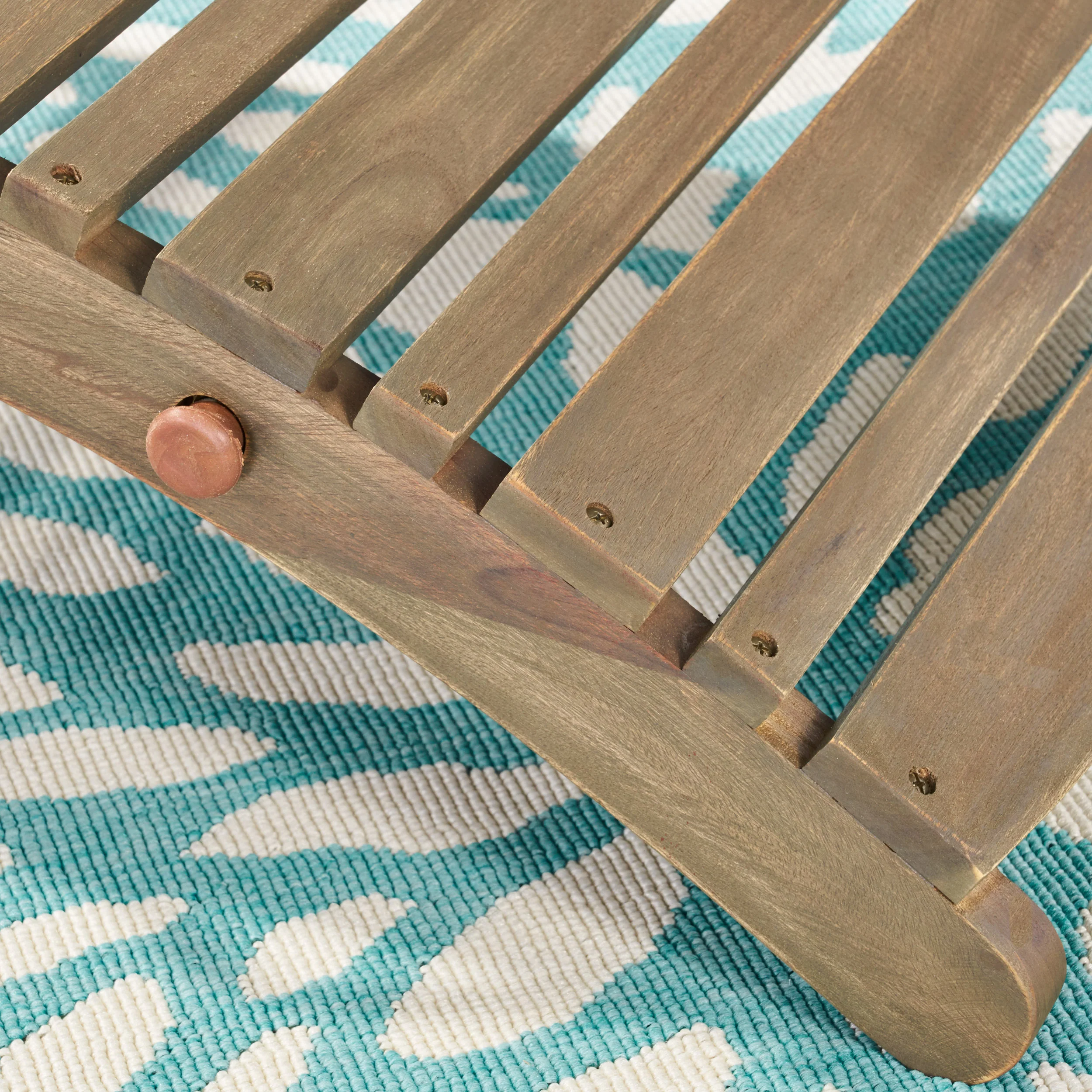 Tycie Outdoor Gray Acacia Wood Foldable Chaise Lounge - furnishings