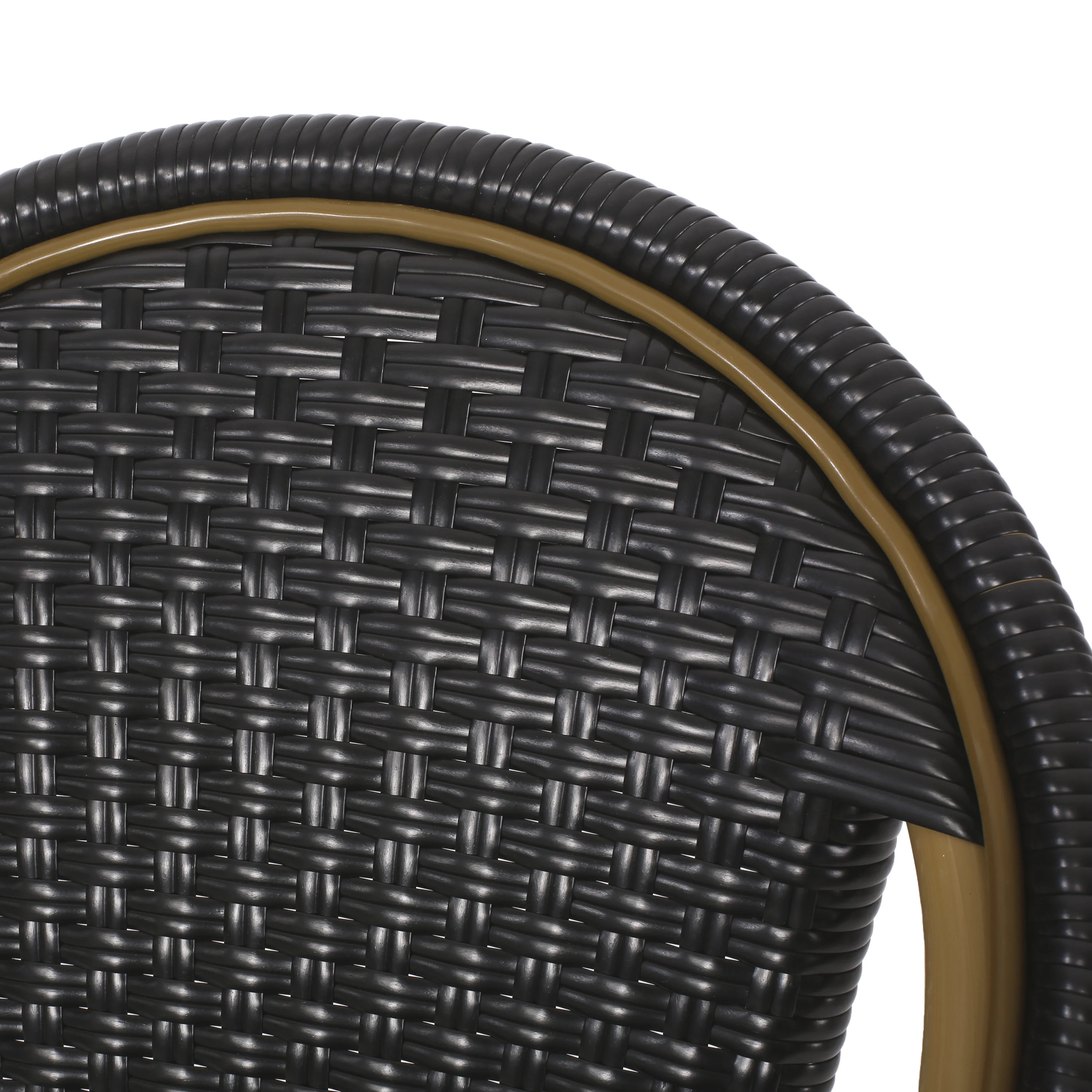 Cotterell Outdoor French Wicker and Aluminum 29.5 Inch Barstools, Set of 2 - furnishings